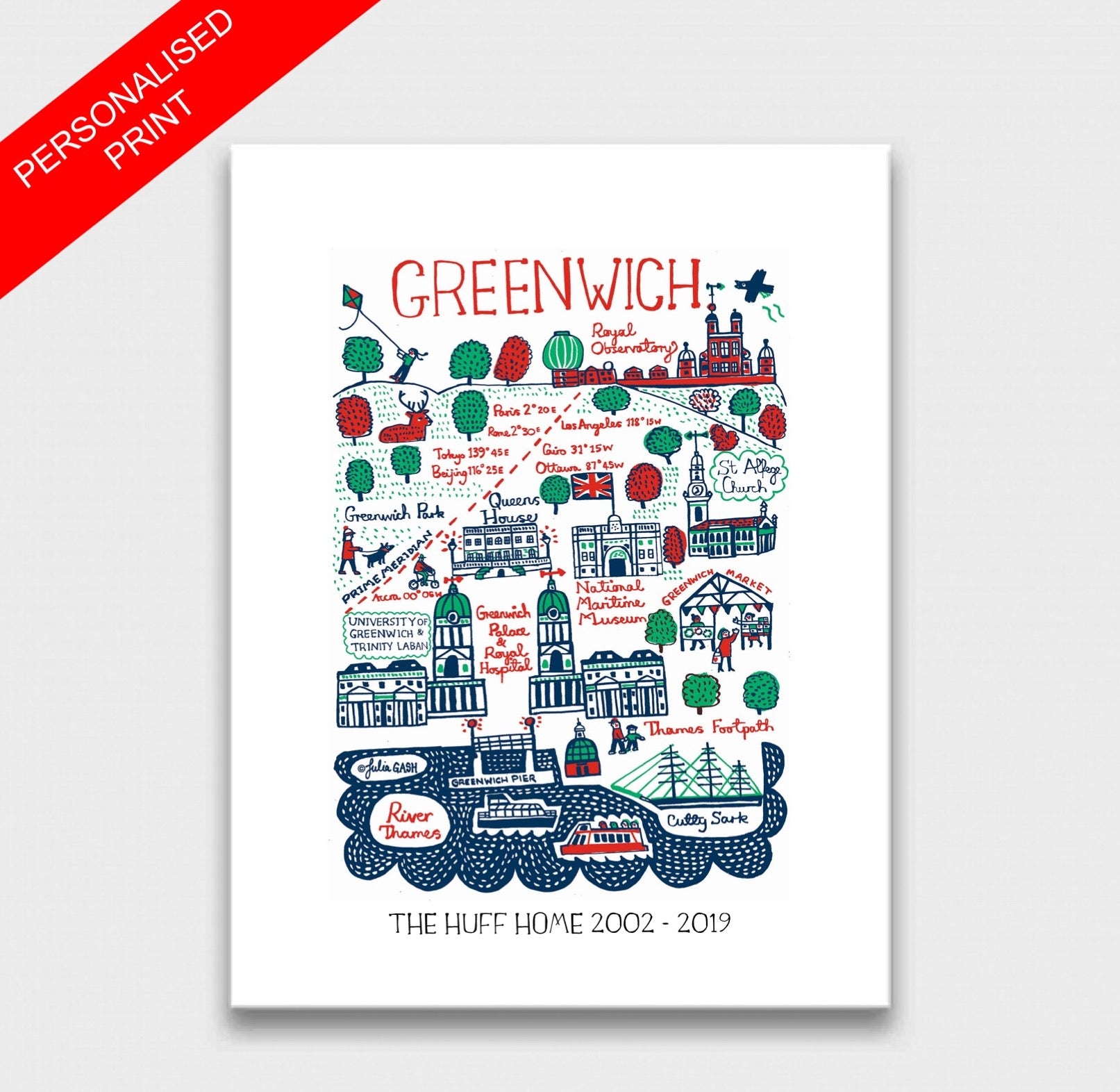 Greenwich Art Print - Julia Gash