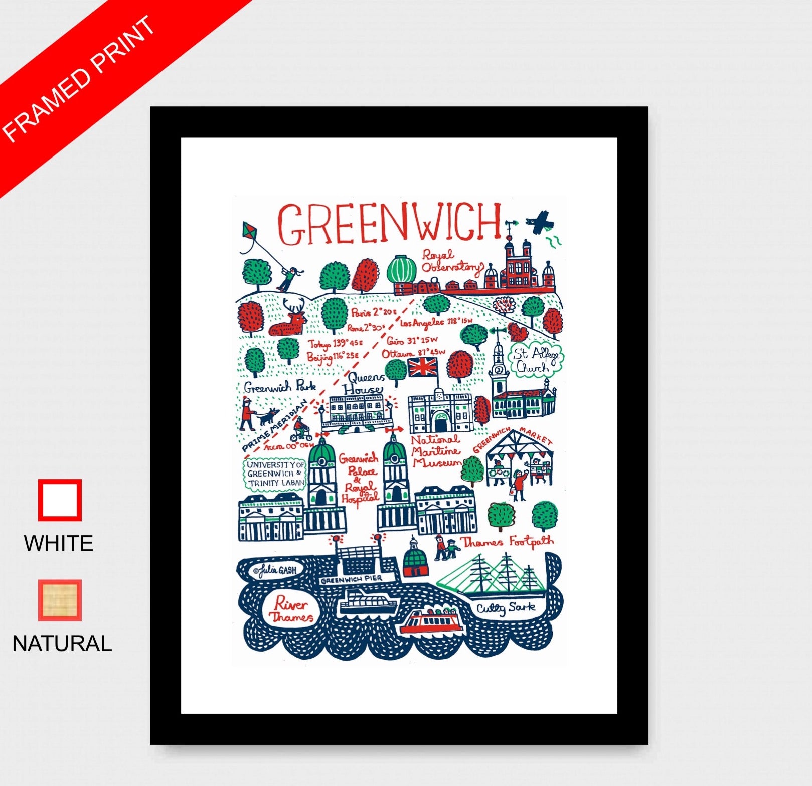 Greenwich Art Print - Julia Gash