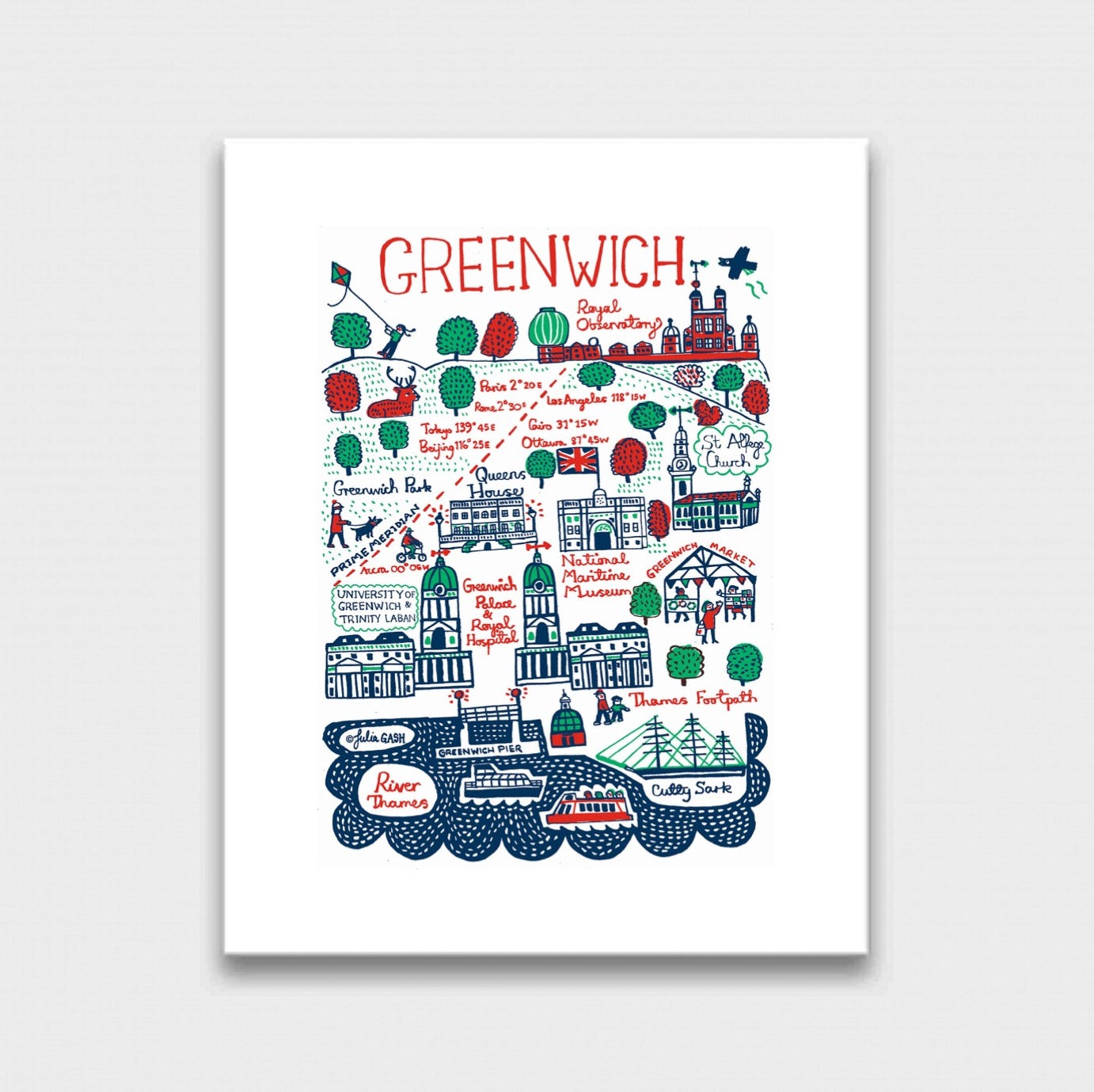 Greenwich Art Print - Julia Gash