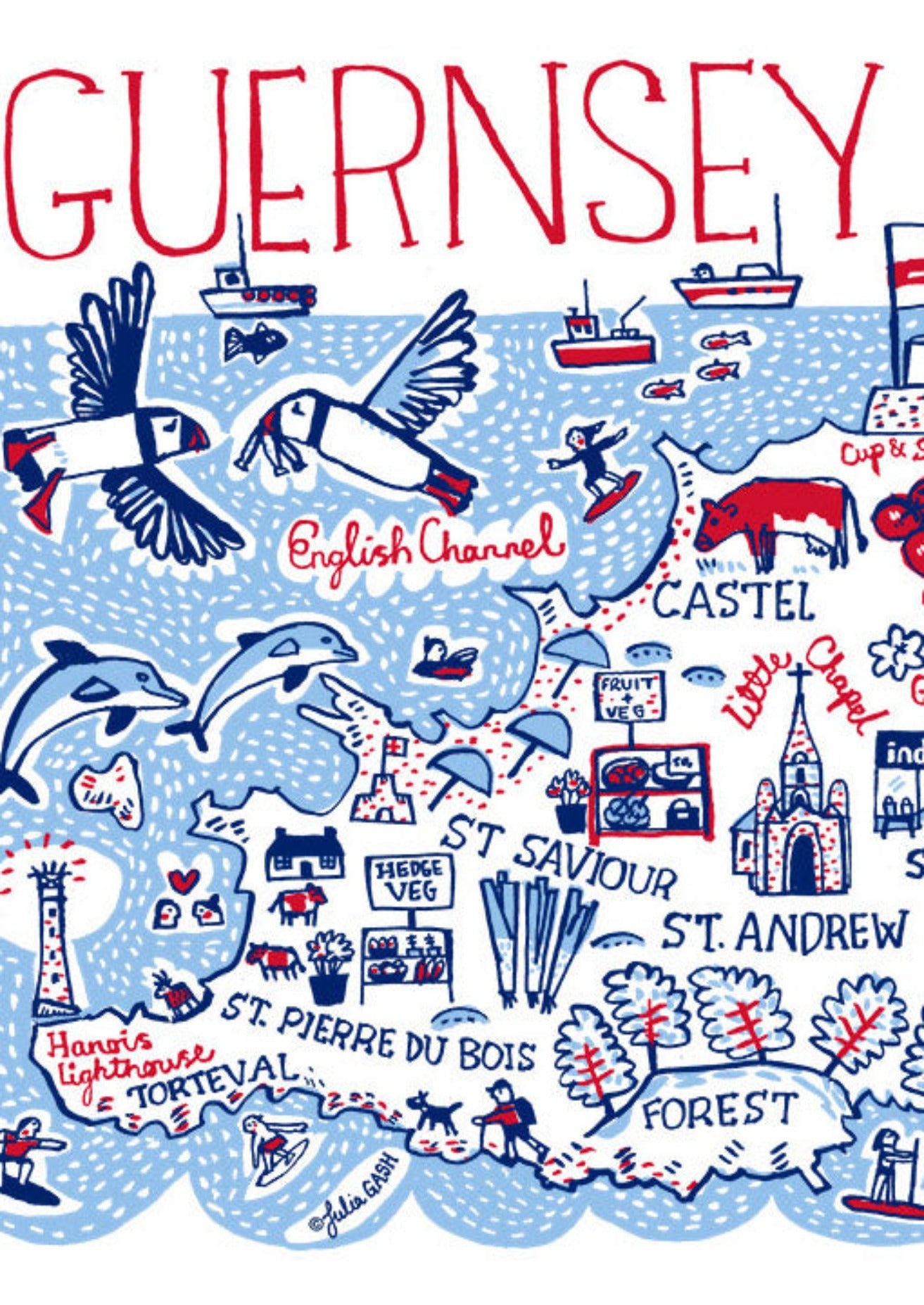 Guernsey Postcard - Julia Gash
