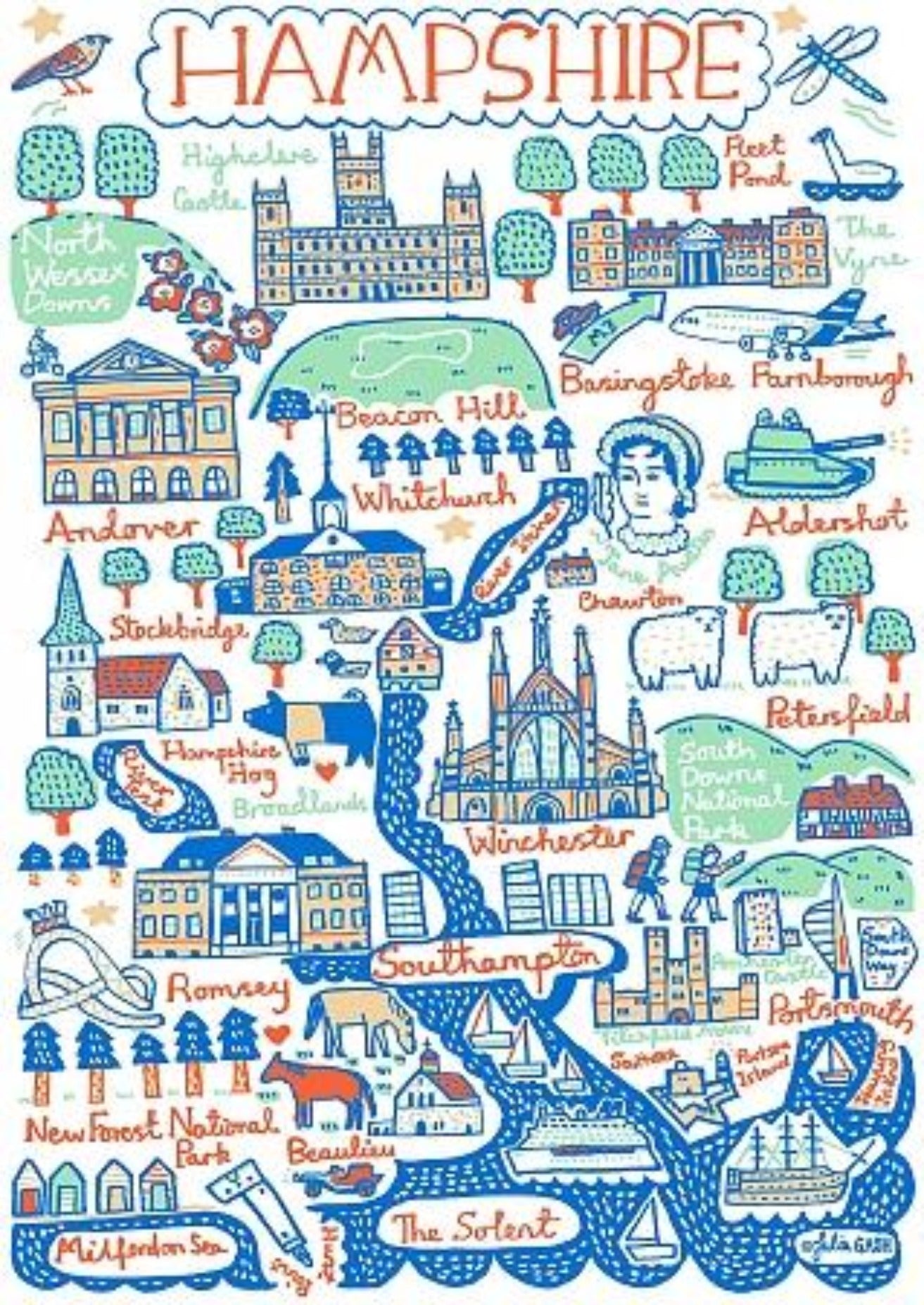 Hampshire Art Print - Julia Gash