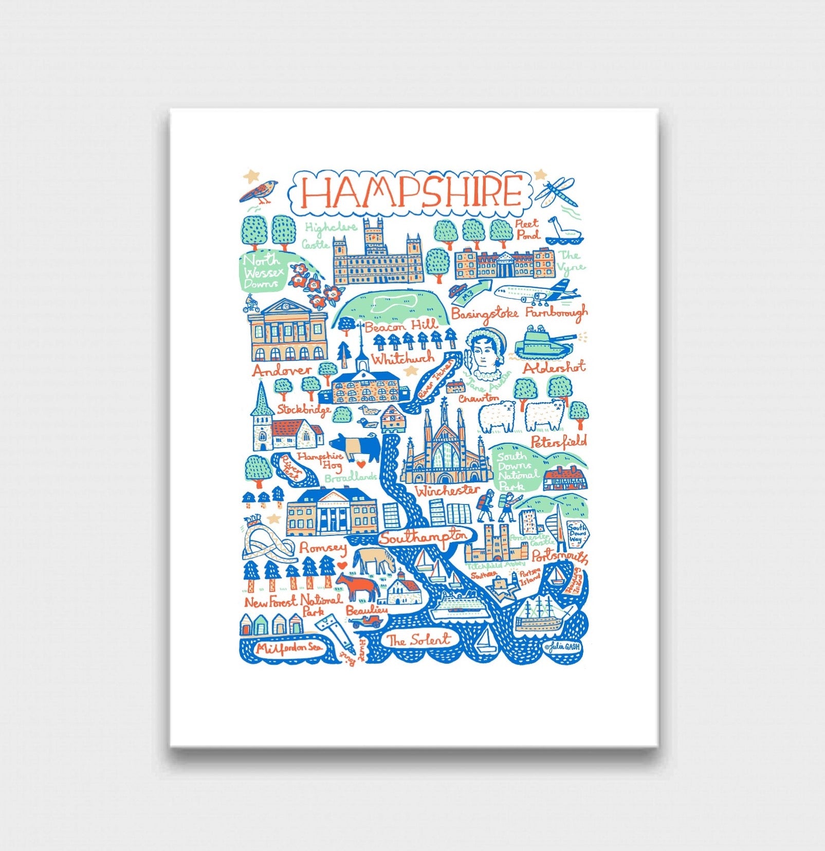 Hampshire Art Print - Julia Gash
