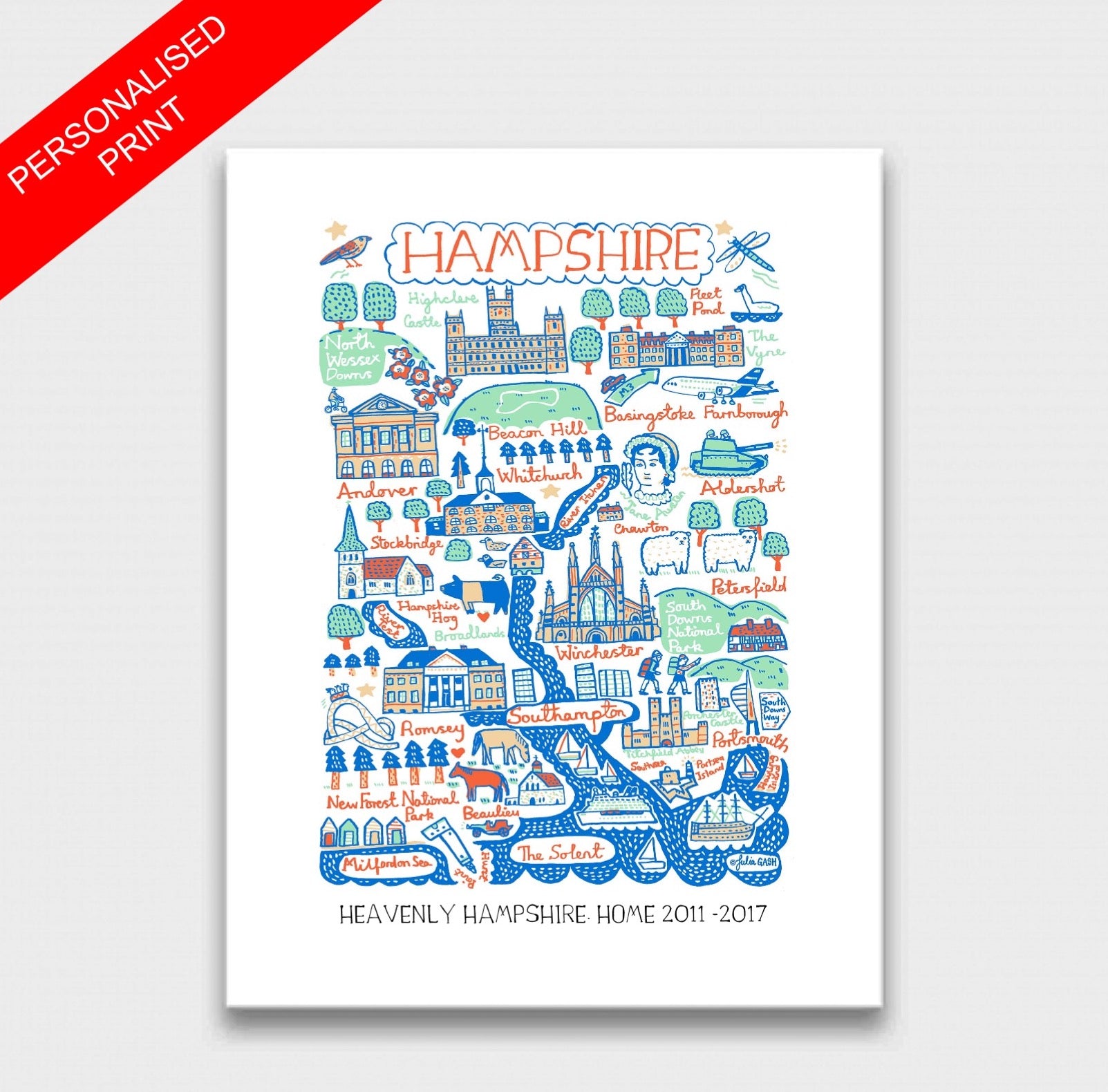 Hampshire Art Print - Julia Gash