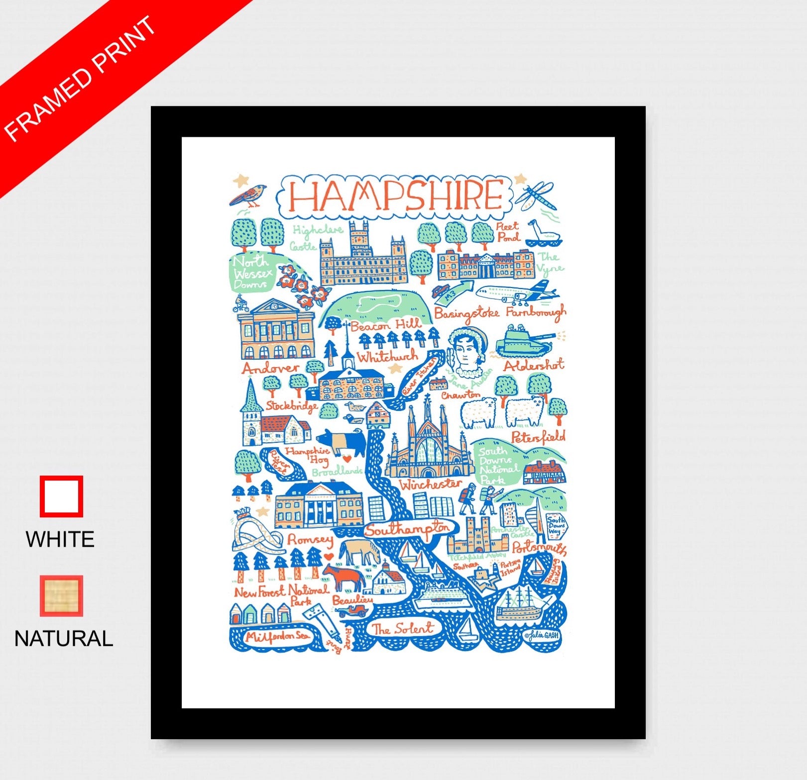 Hampshire Art Print - Julia Gash