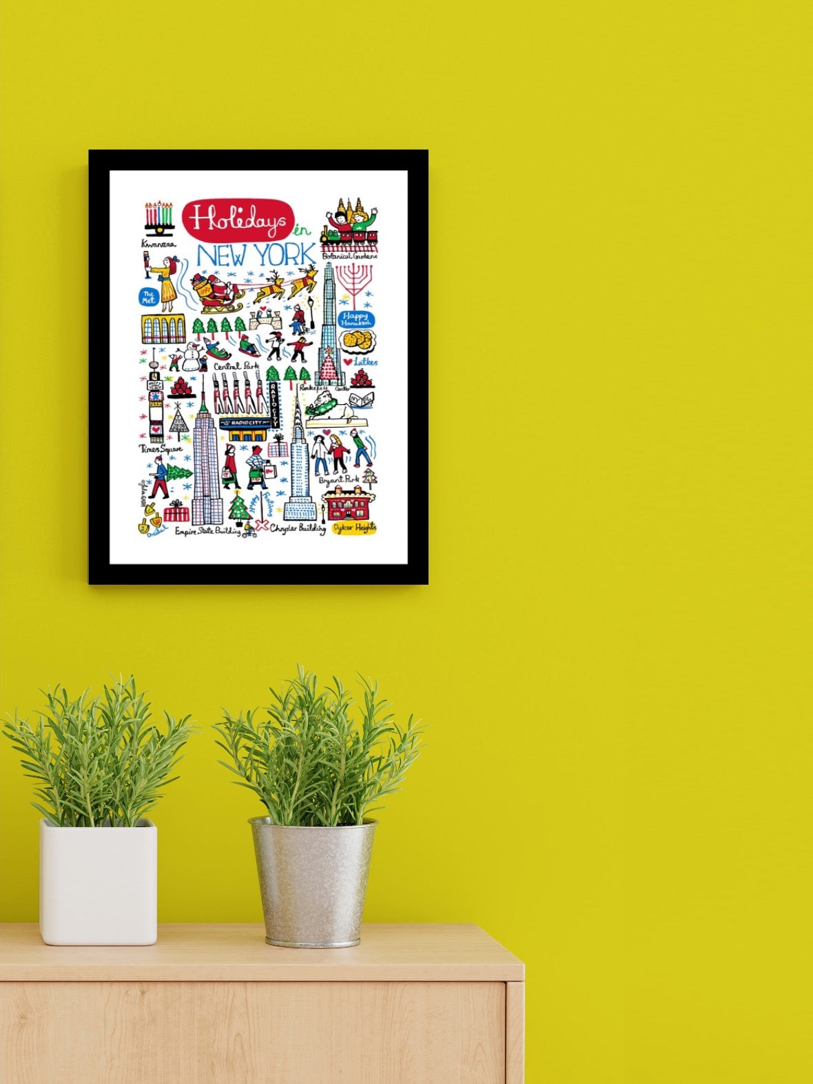 Holidays in New York Art Print - Julia Gash