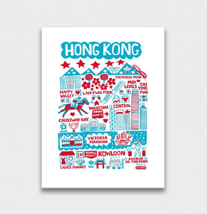 Hong Kong by Dasher Art Print - Julia Gash