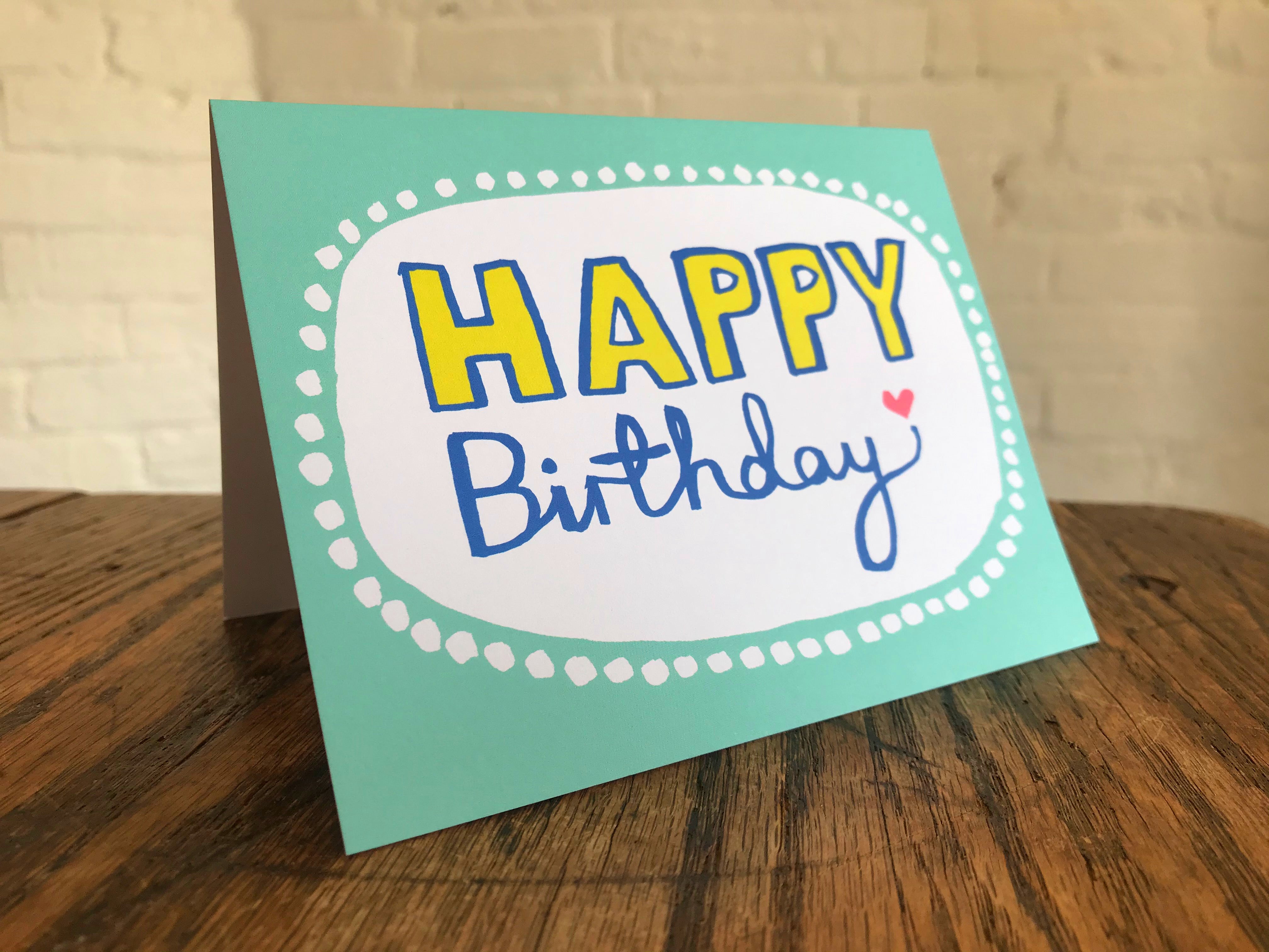 Happy Birthday Greeting Card