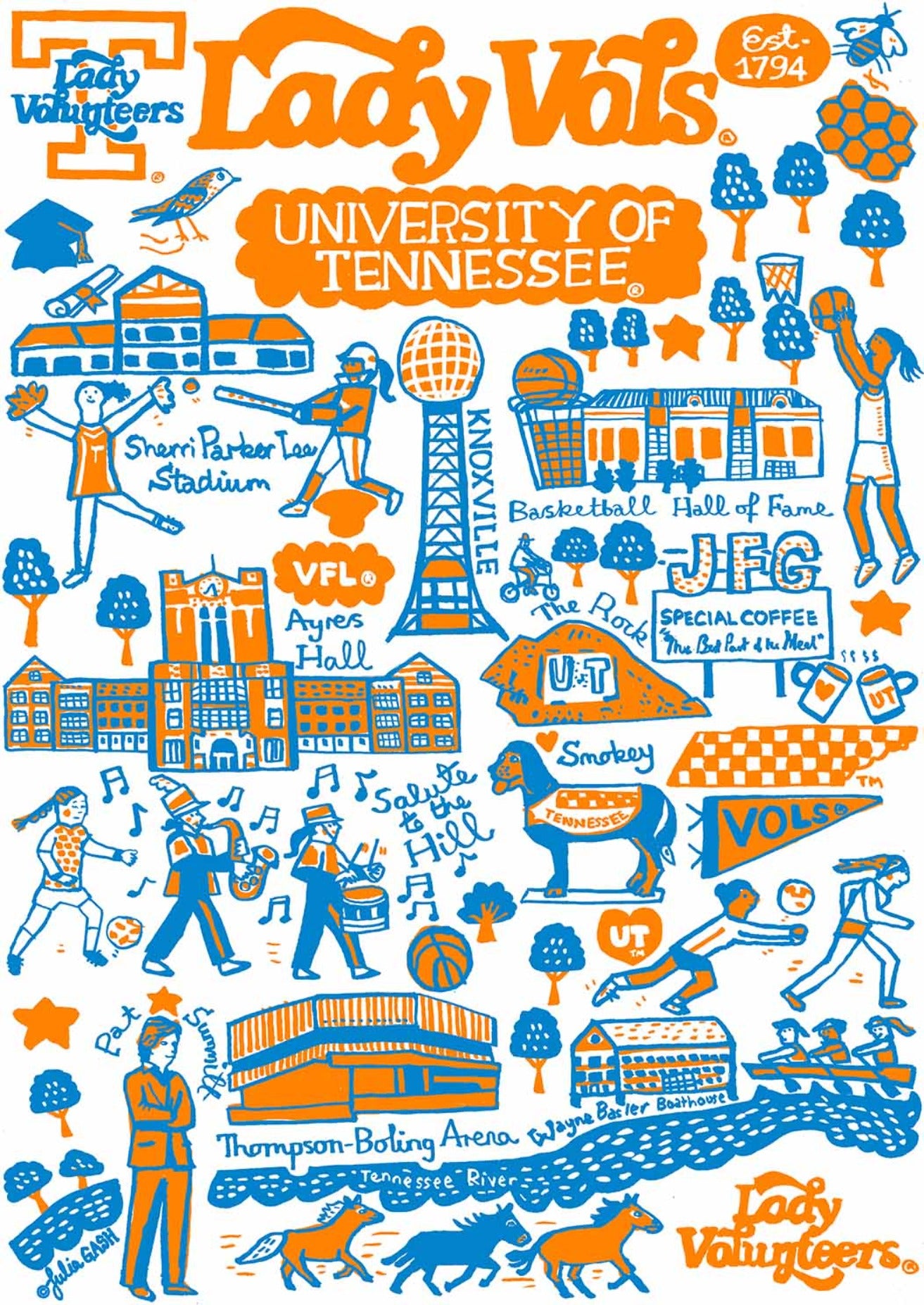 University of Tennessee - Lady Vols by Julia Gash