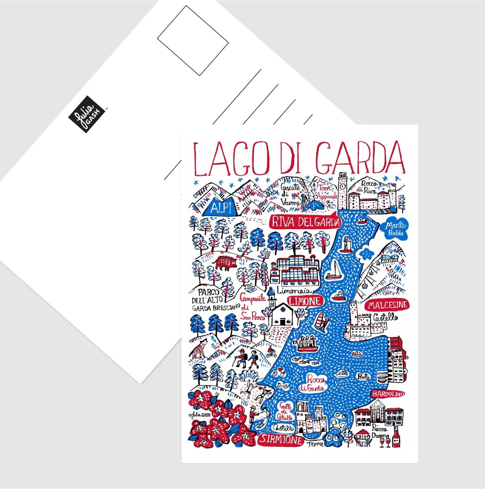 Lago di Garda Postcard - Julia Gash