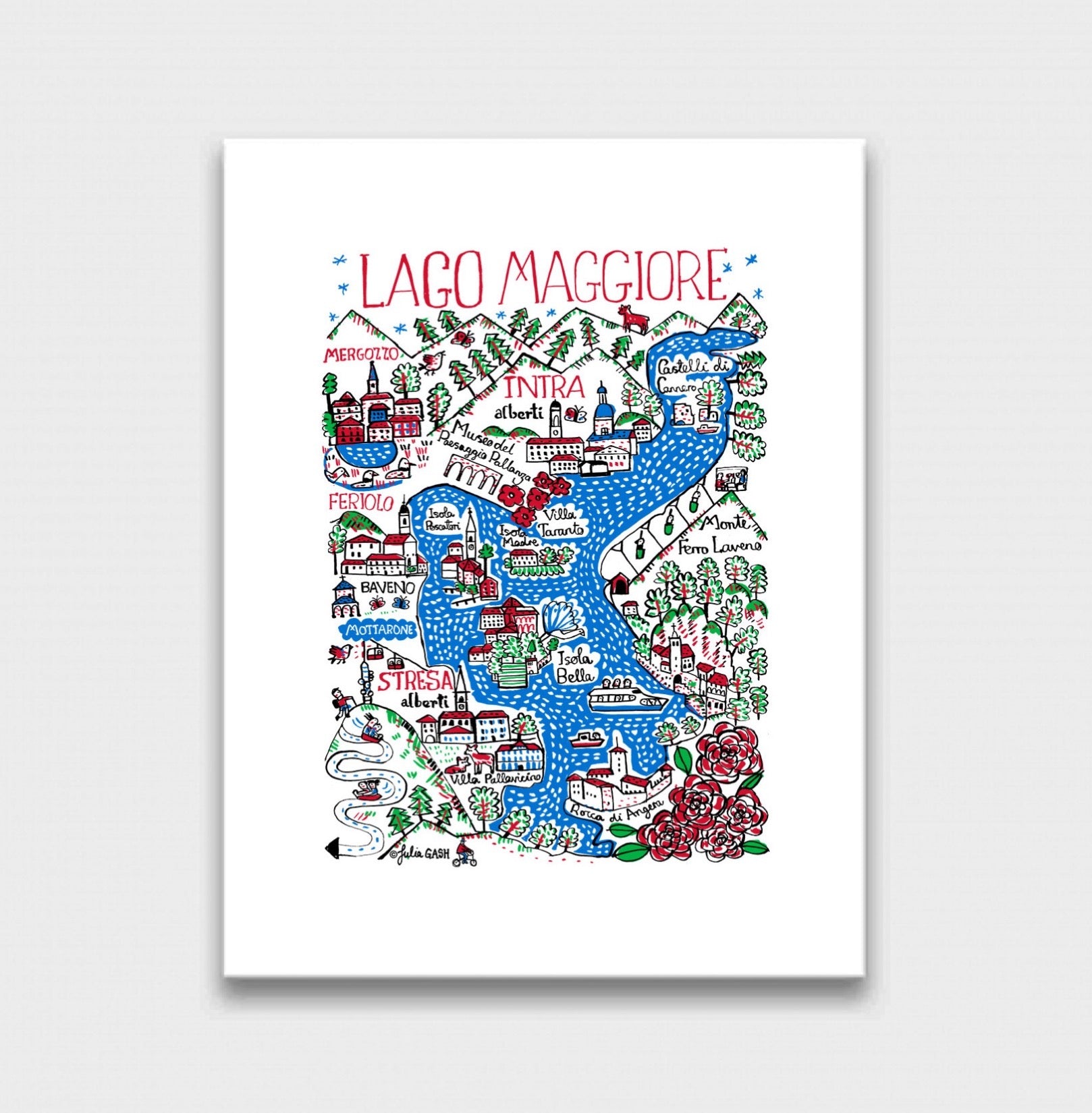 Lago Maggiore Art Print - Julia Gash