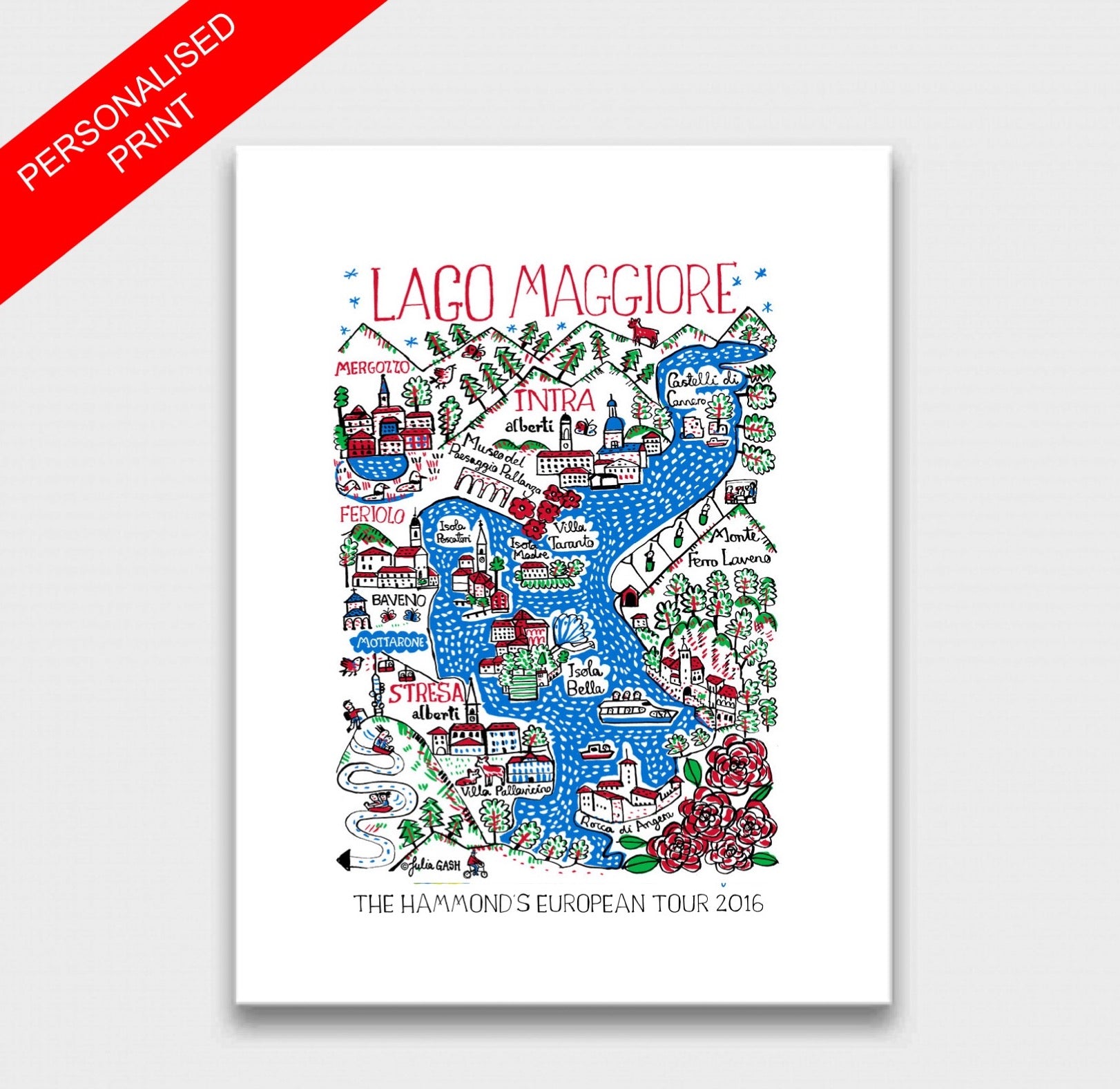 Lago Maggiore Art Print - Julia Gash