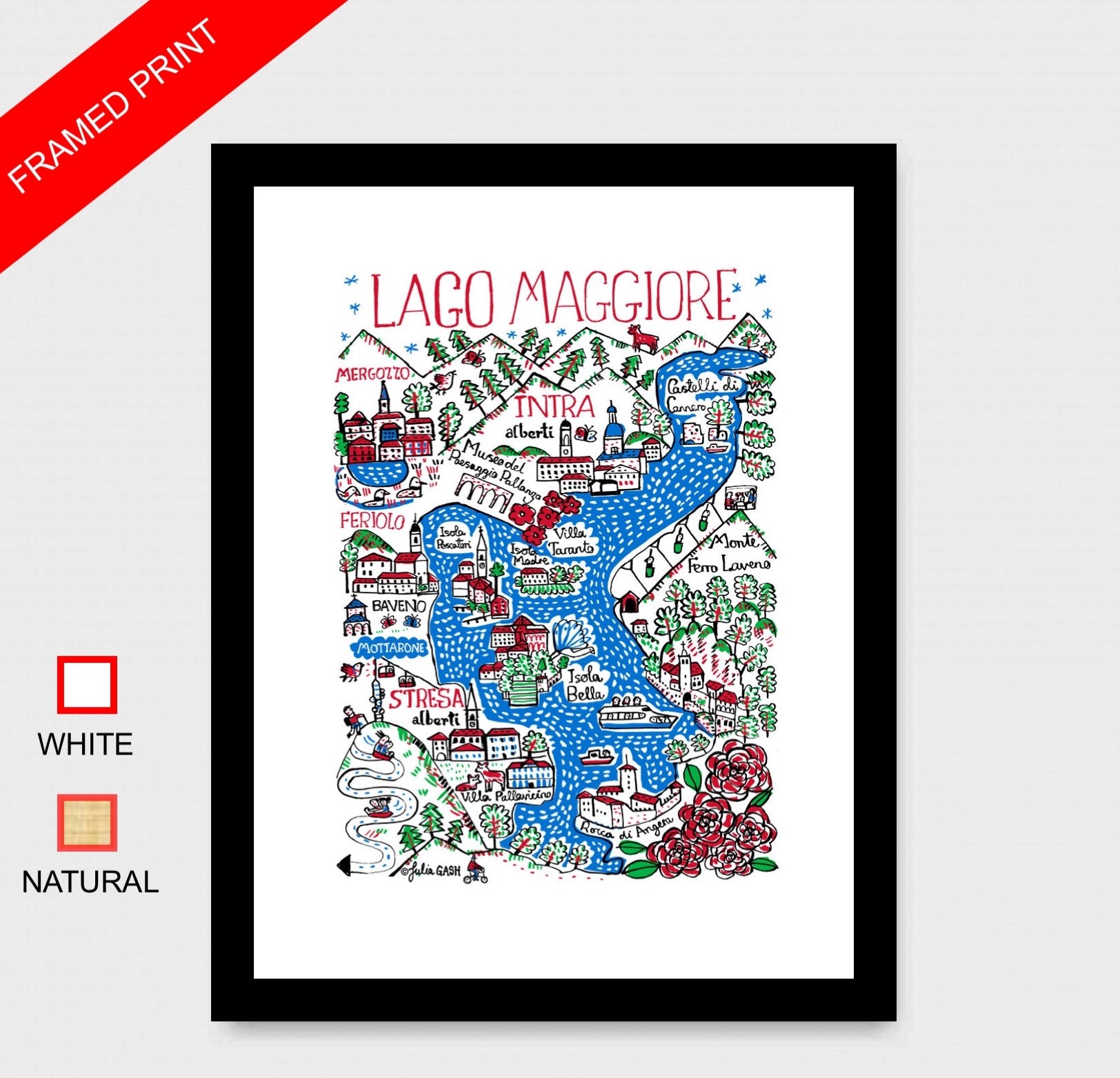 Lago Maggiore Art Print - Julia Gash