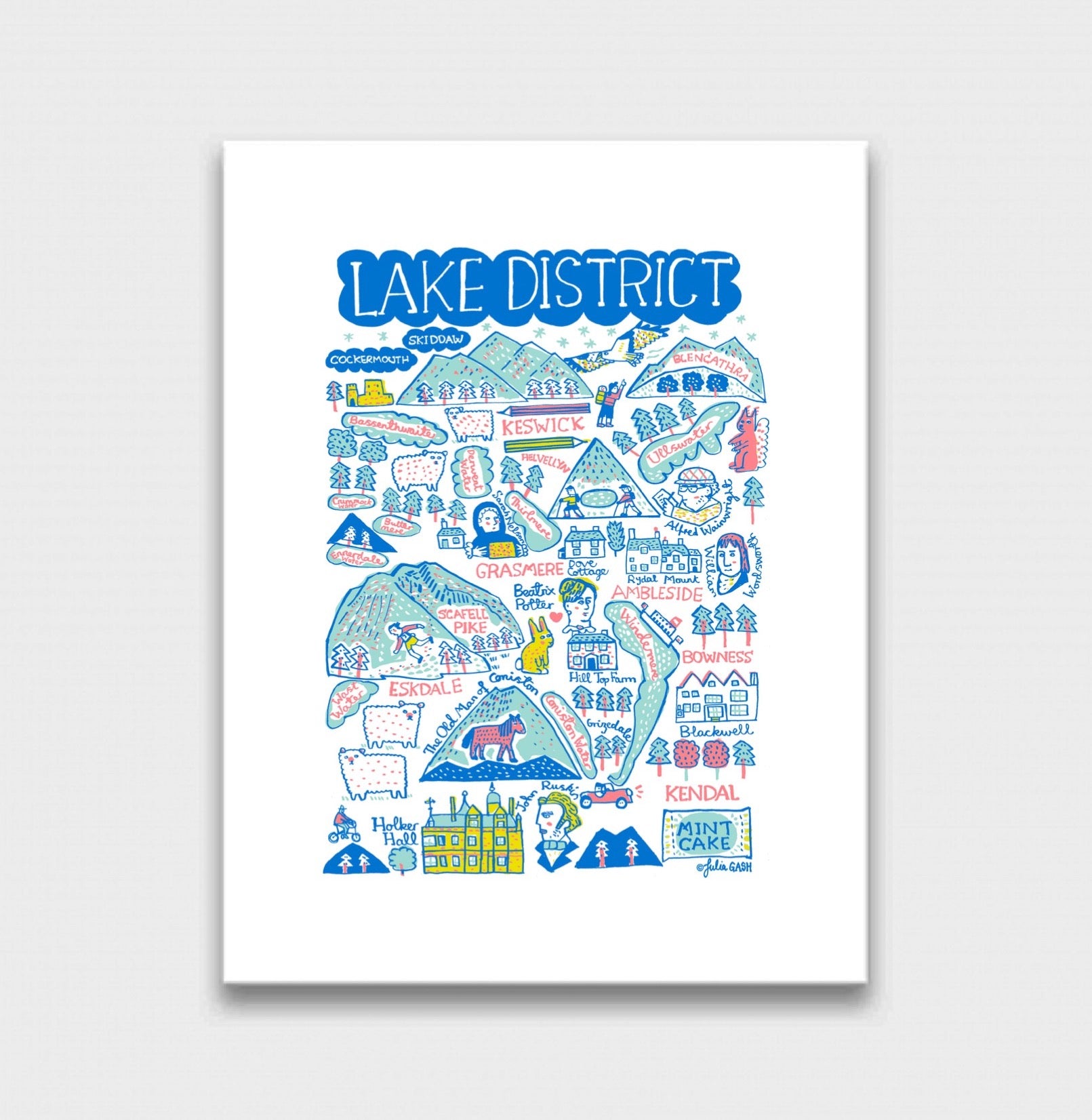 Lake District Art Print - Julia Gash