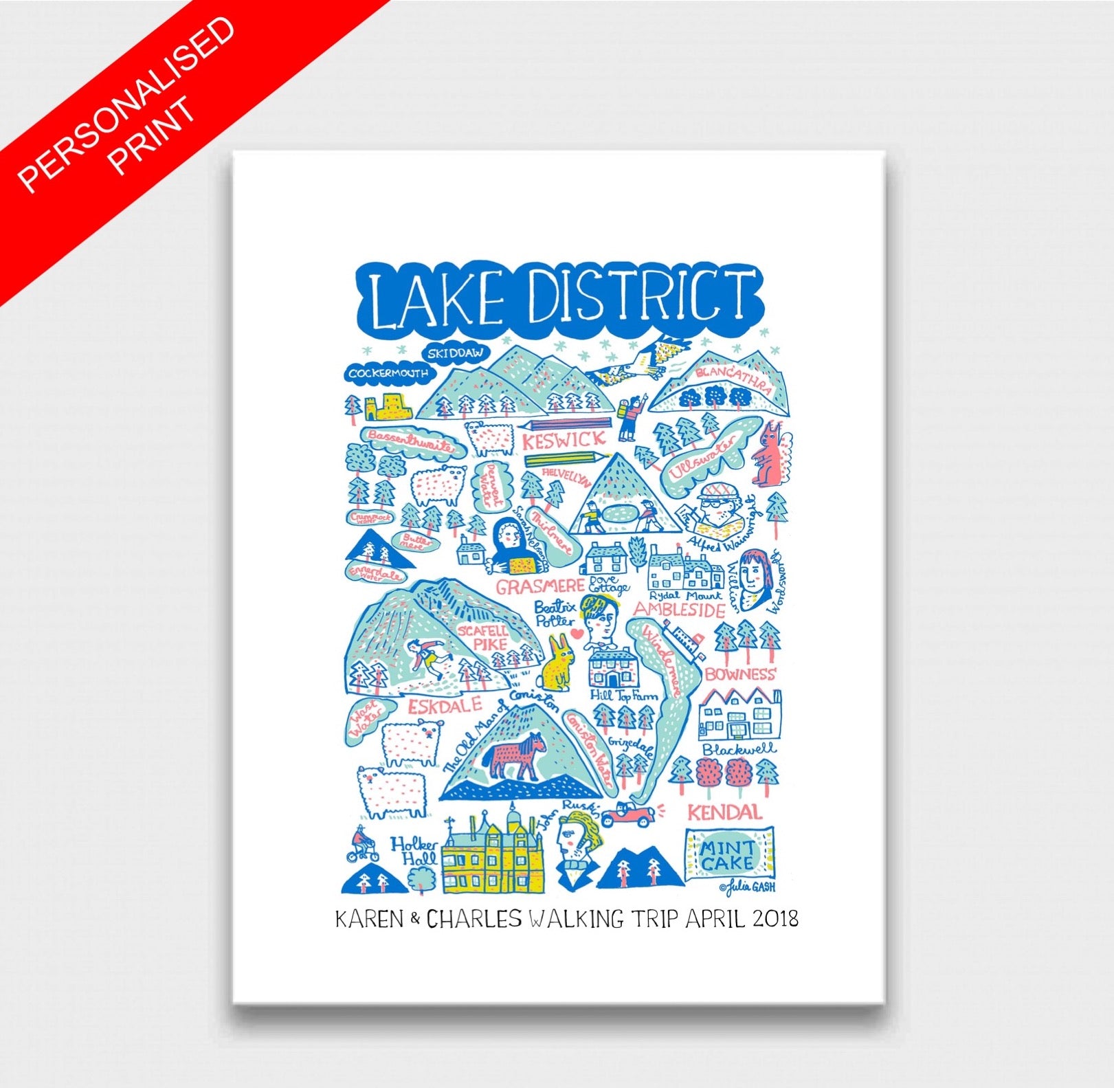 Lake District Art Print - Julia Gash