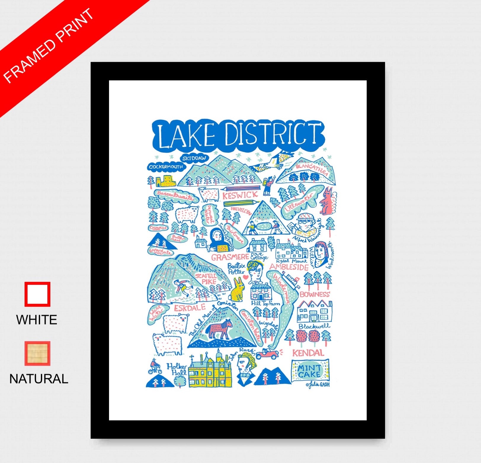 Lake District Art Print - Julia Gash