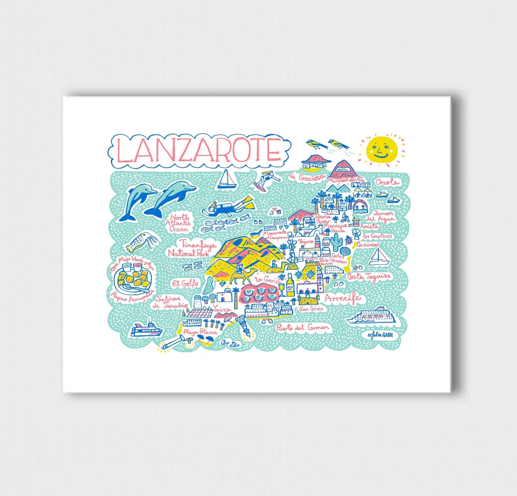 Lanzarote Art Print - Julia Gash