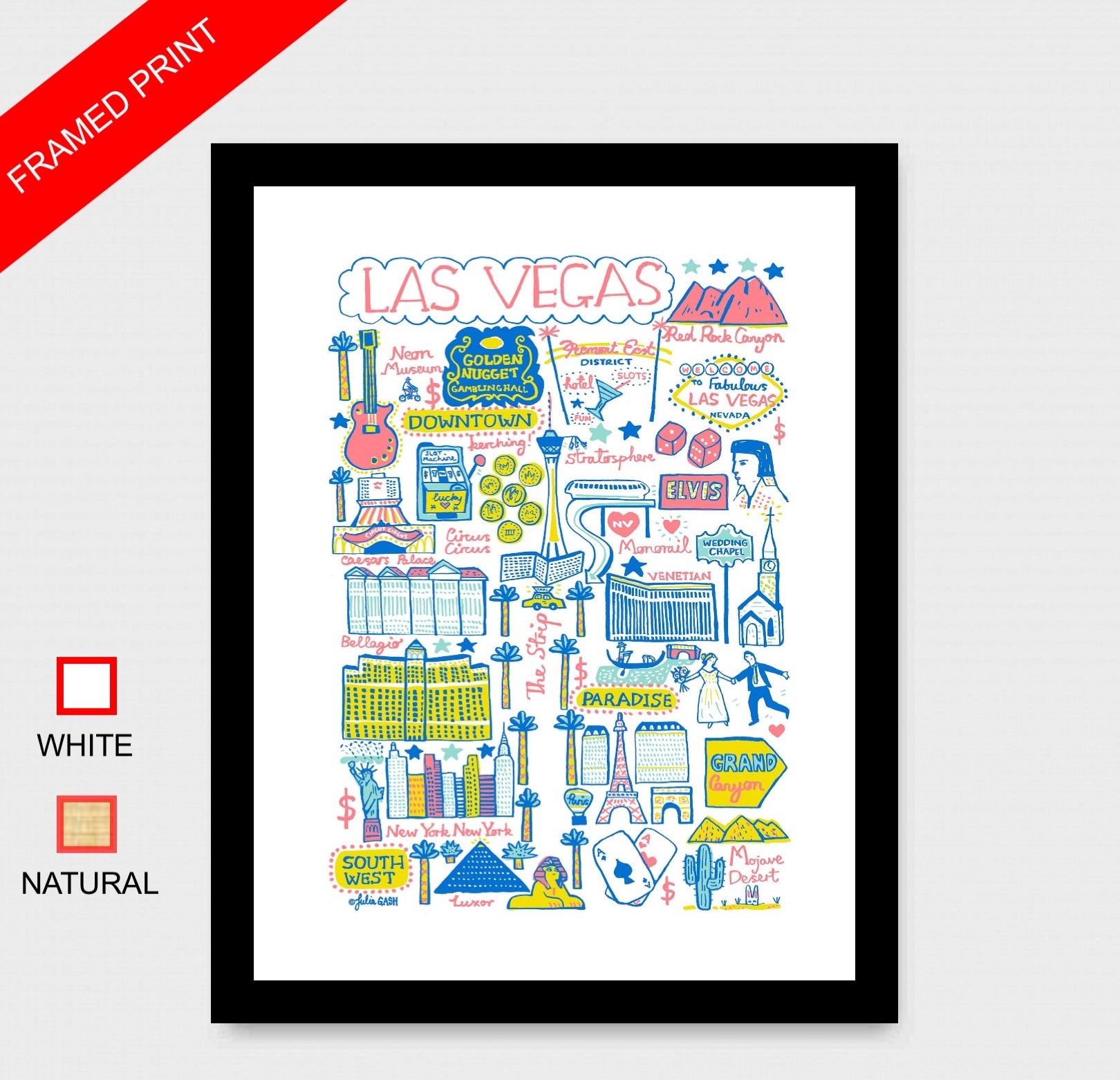 Las Vegas Art Print - Julia Gash