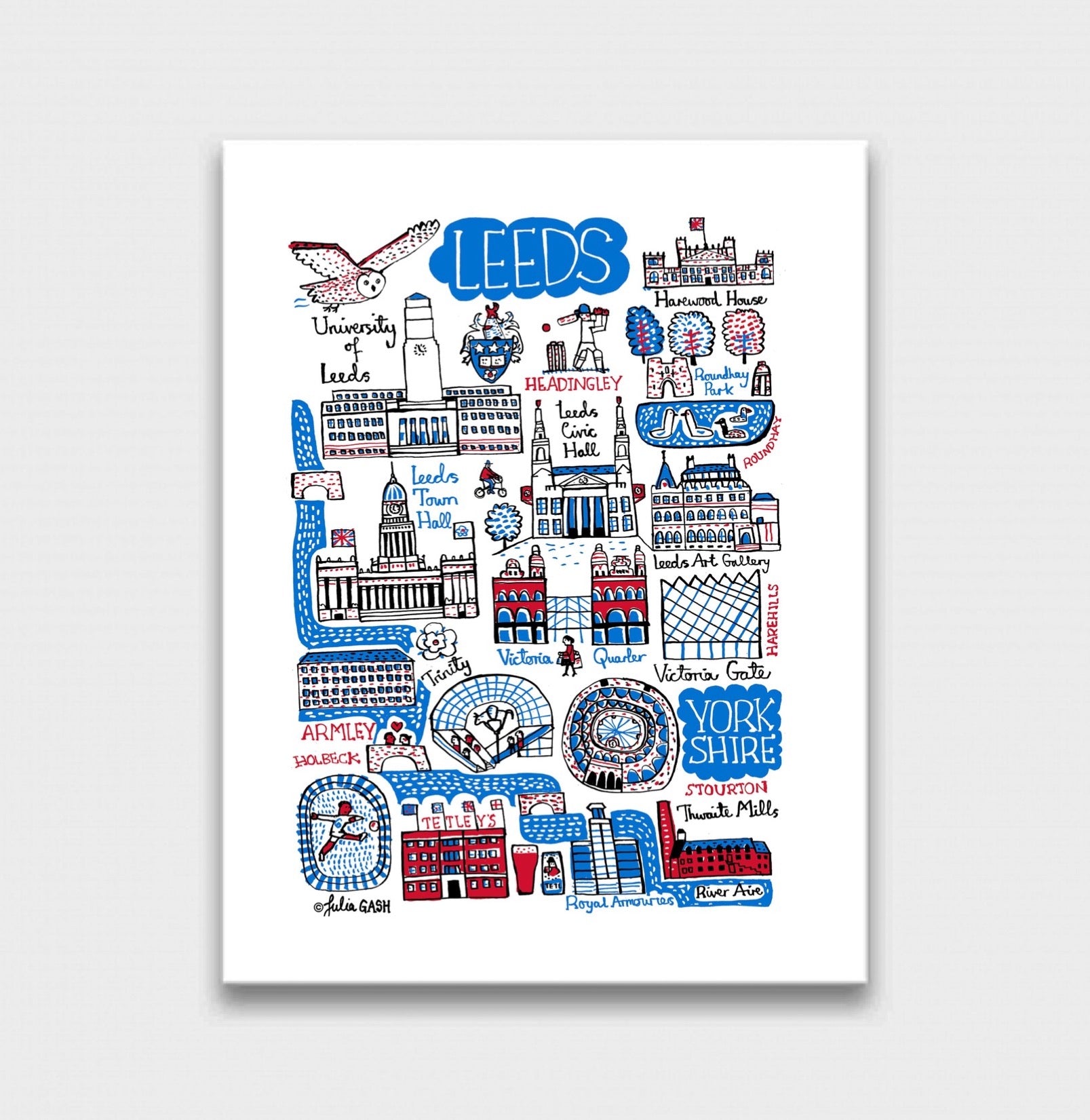 Leeds Art Print - Julia Gash