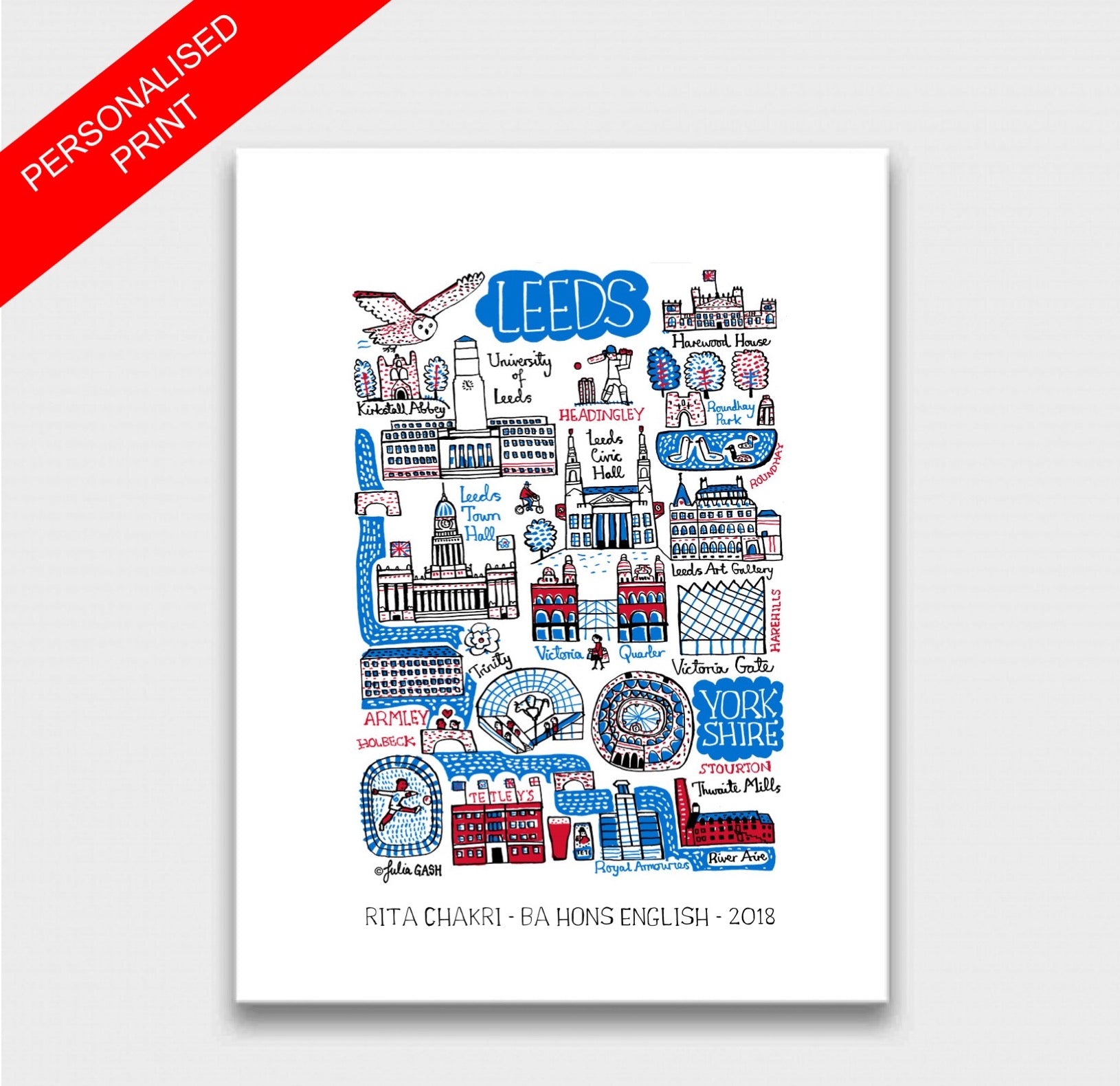 Leeds Art Print - Julia Gash