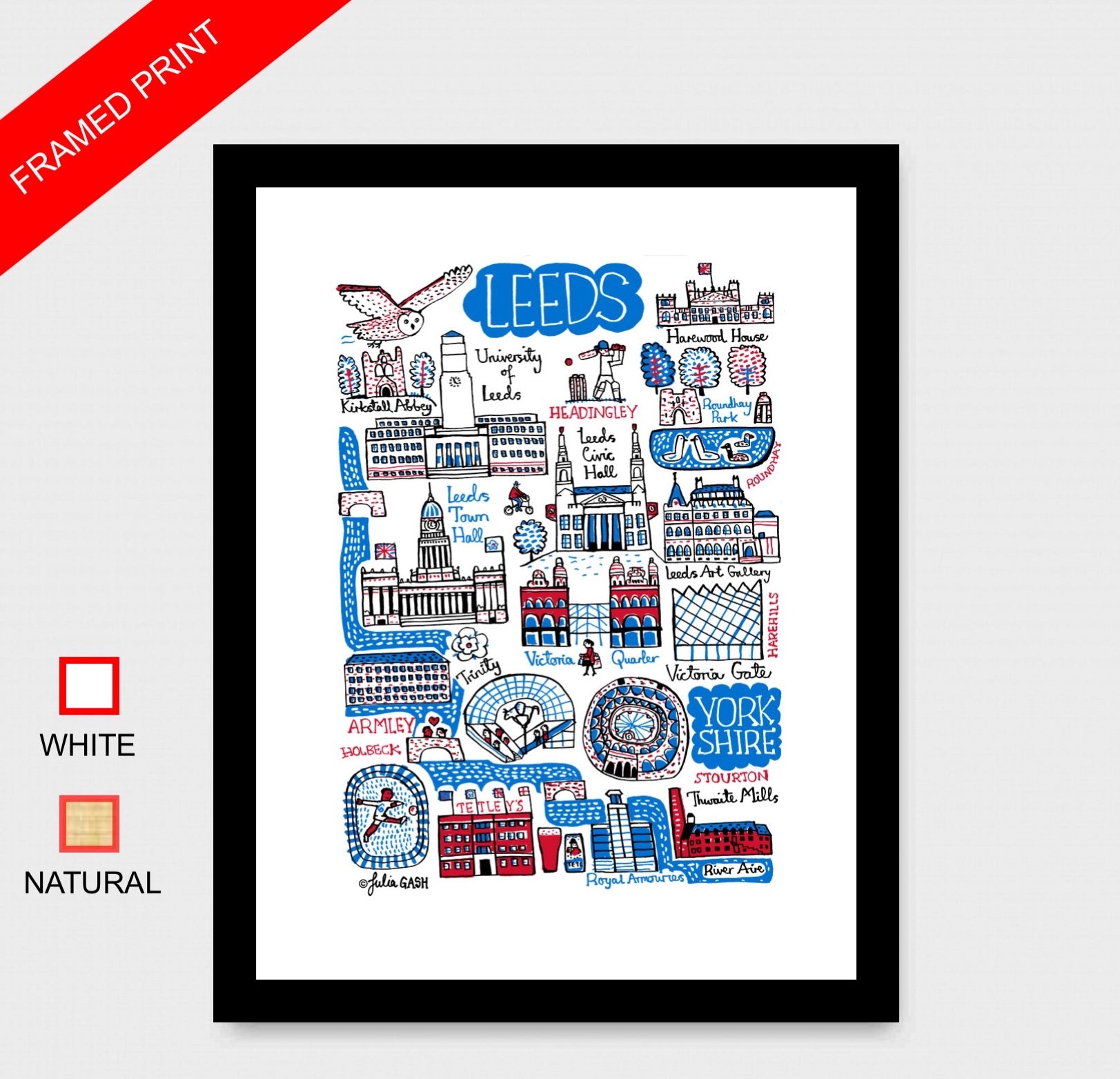 Leeds Art Print - Julia Gash