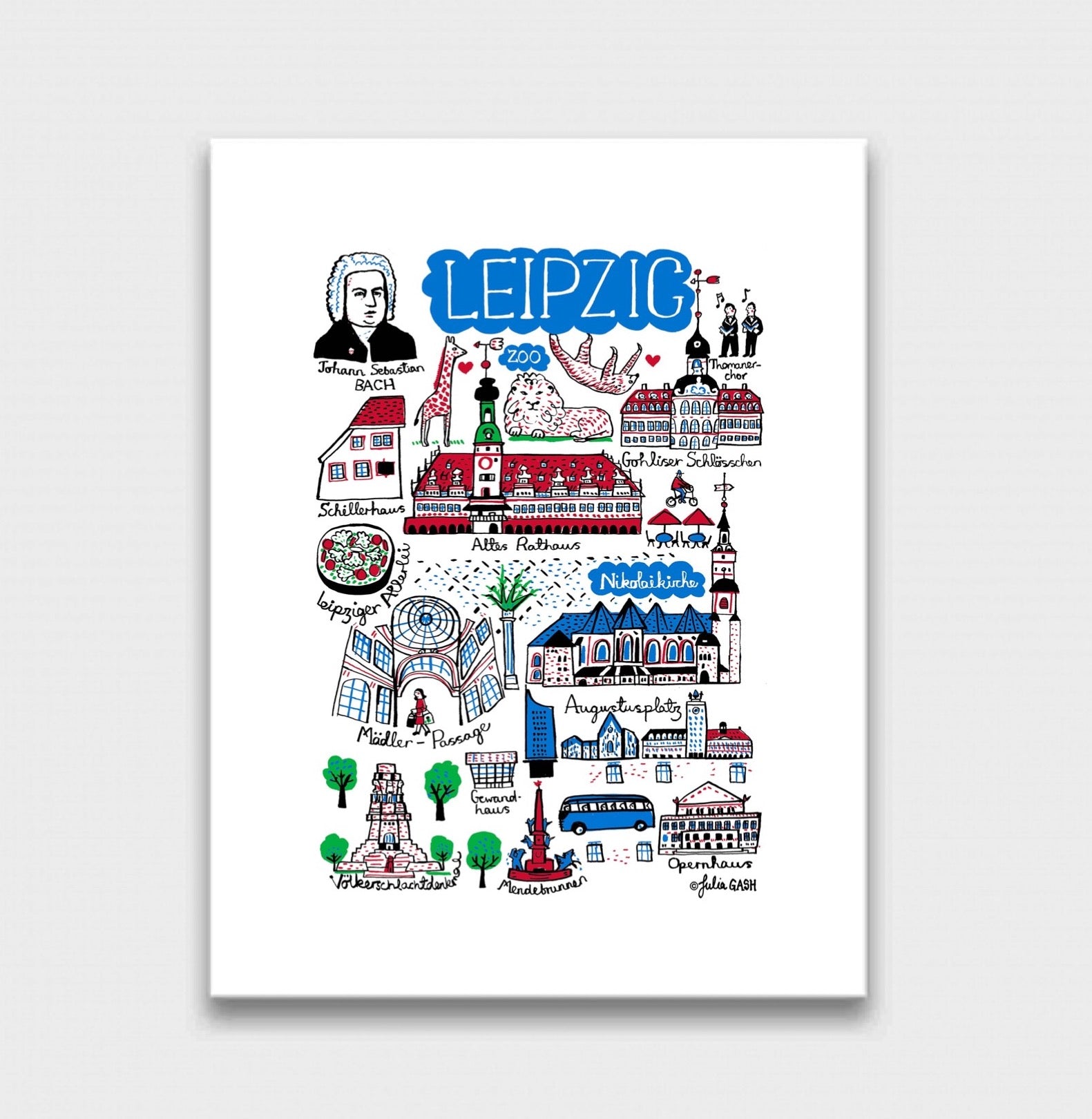 Leipzig Altes Rathaus Art Print - Julia Gash
