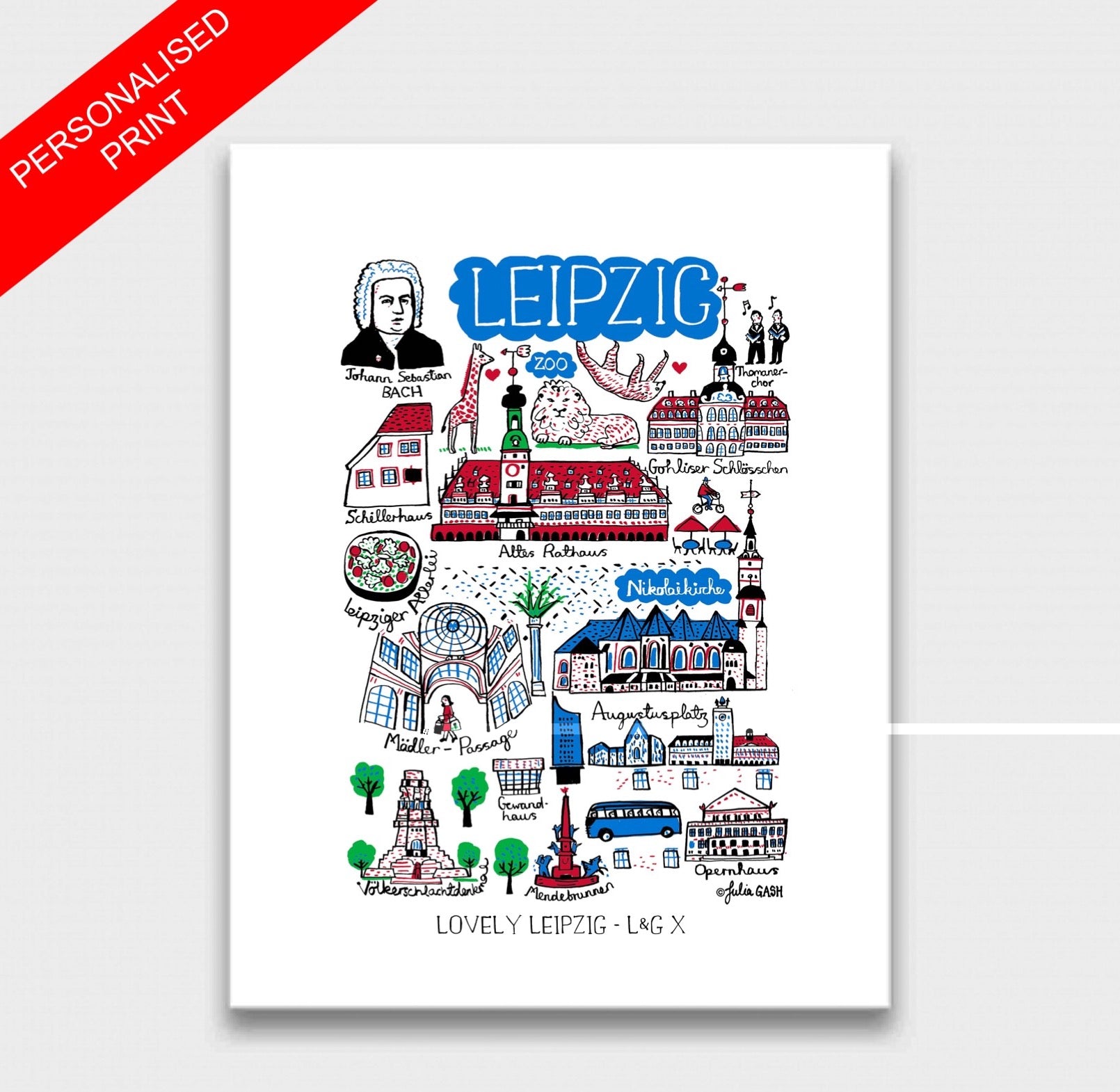 Leipzig Altes Rathaus Art Print - Julia Gash
