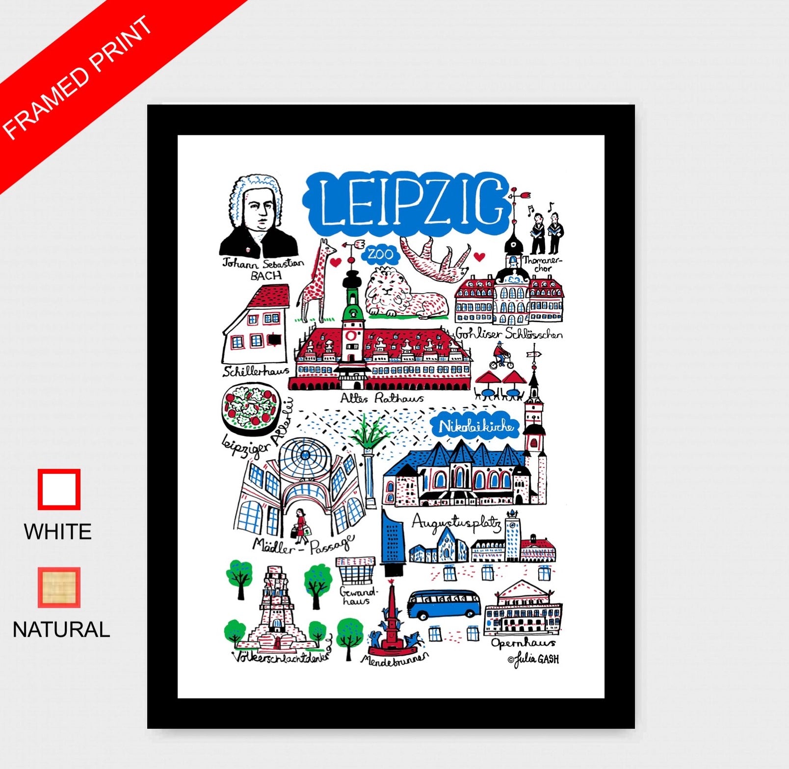 Leipzig Altes Rathaus Art Print - Julia Gash
