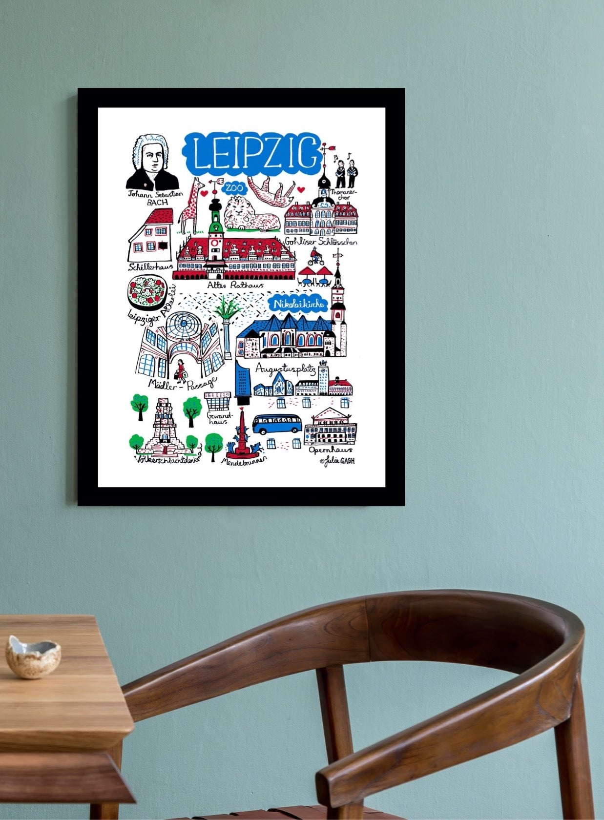 Leipzig Altes Rathaus Art Print - Julia Gash