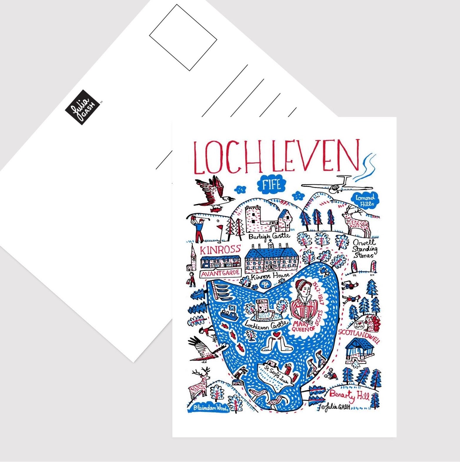 Loch Leven Postcard - Julia Gash