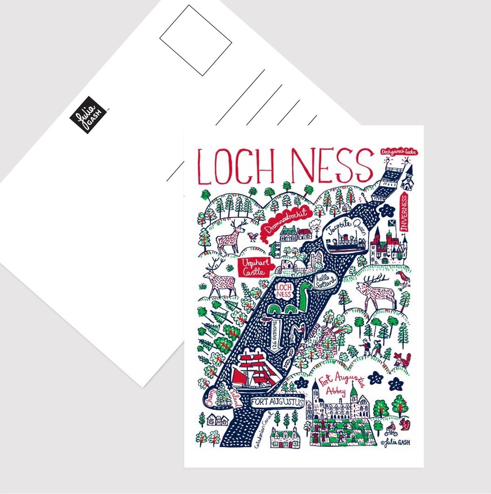 Loch Ness Postcard - Julia Gash