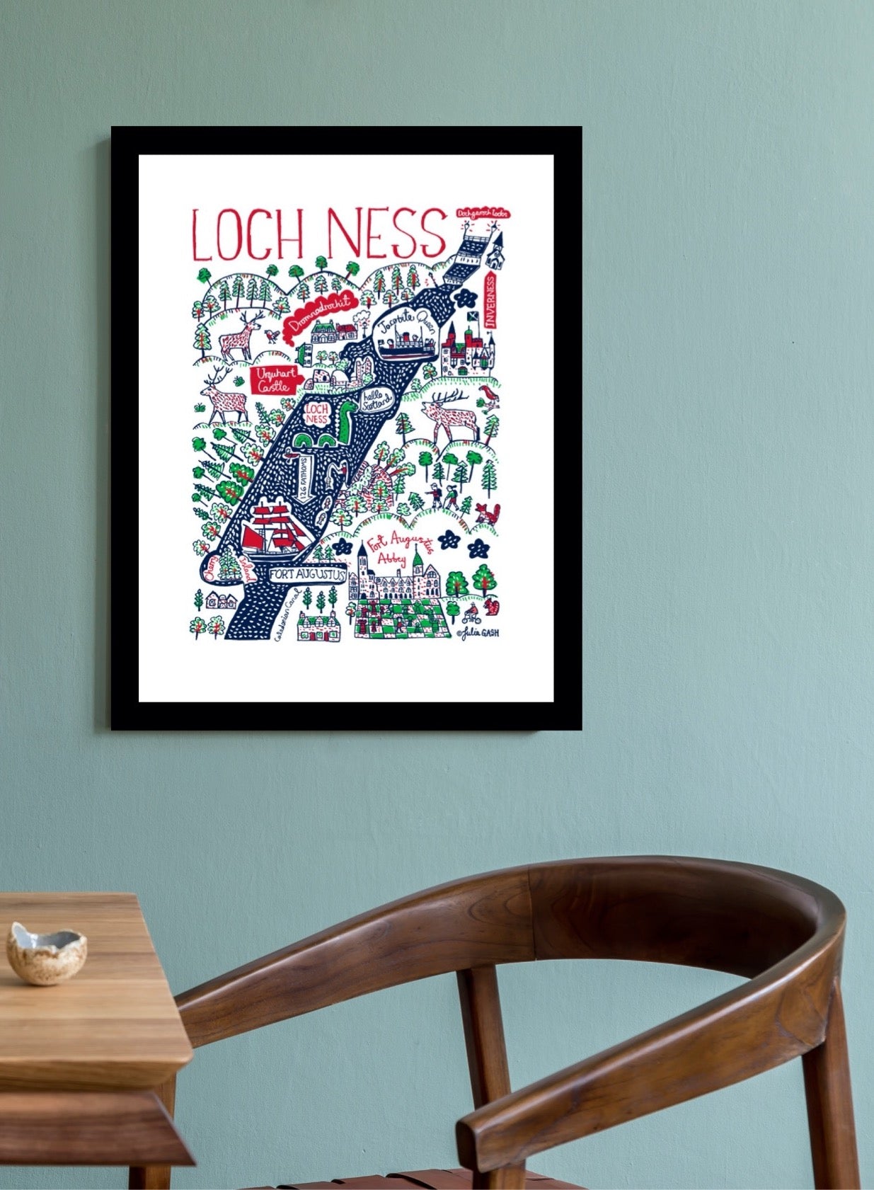 Loch Ness Scotland Art Print - Julia Gash