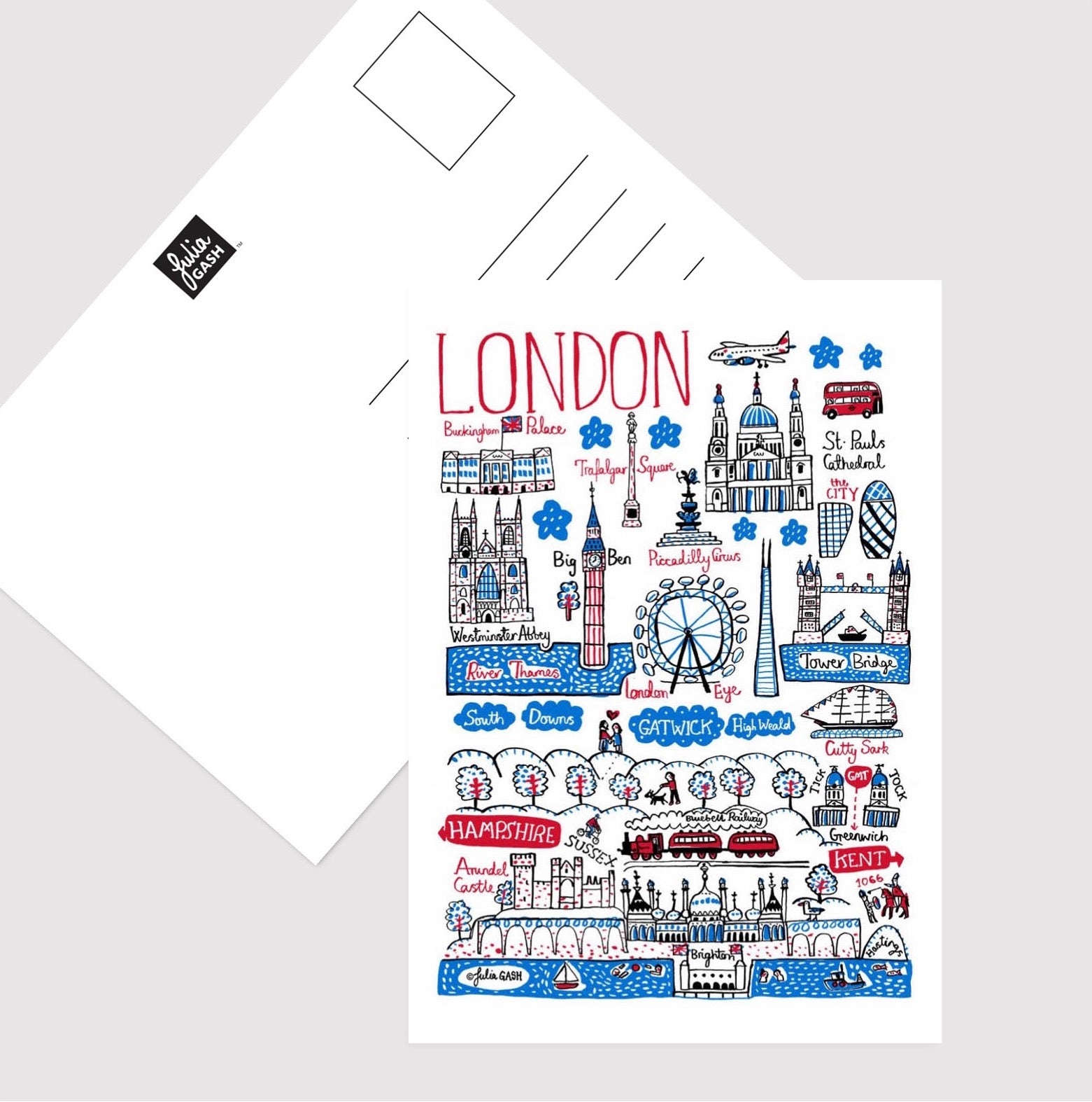 London South Postcard - Julia Gash