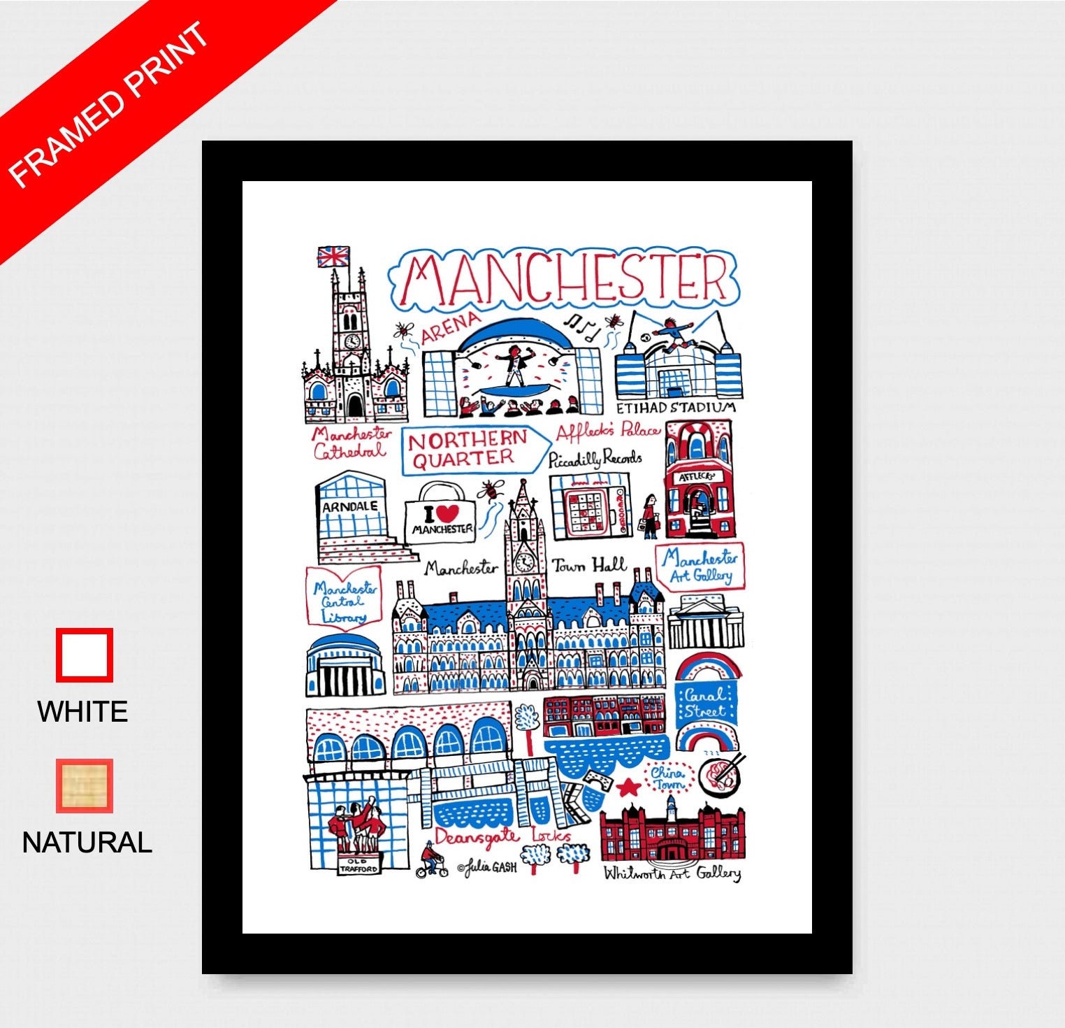 Manchester Art Print - Julia Gash