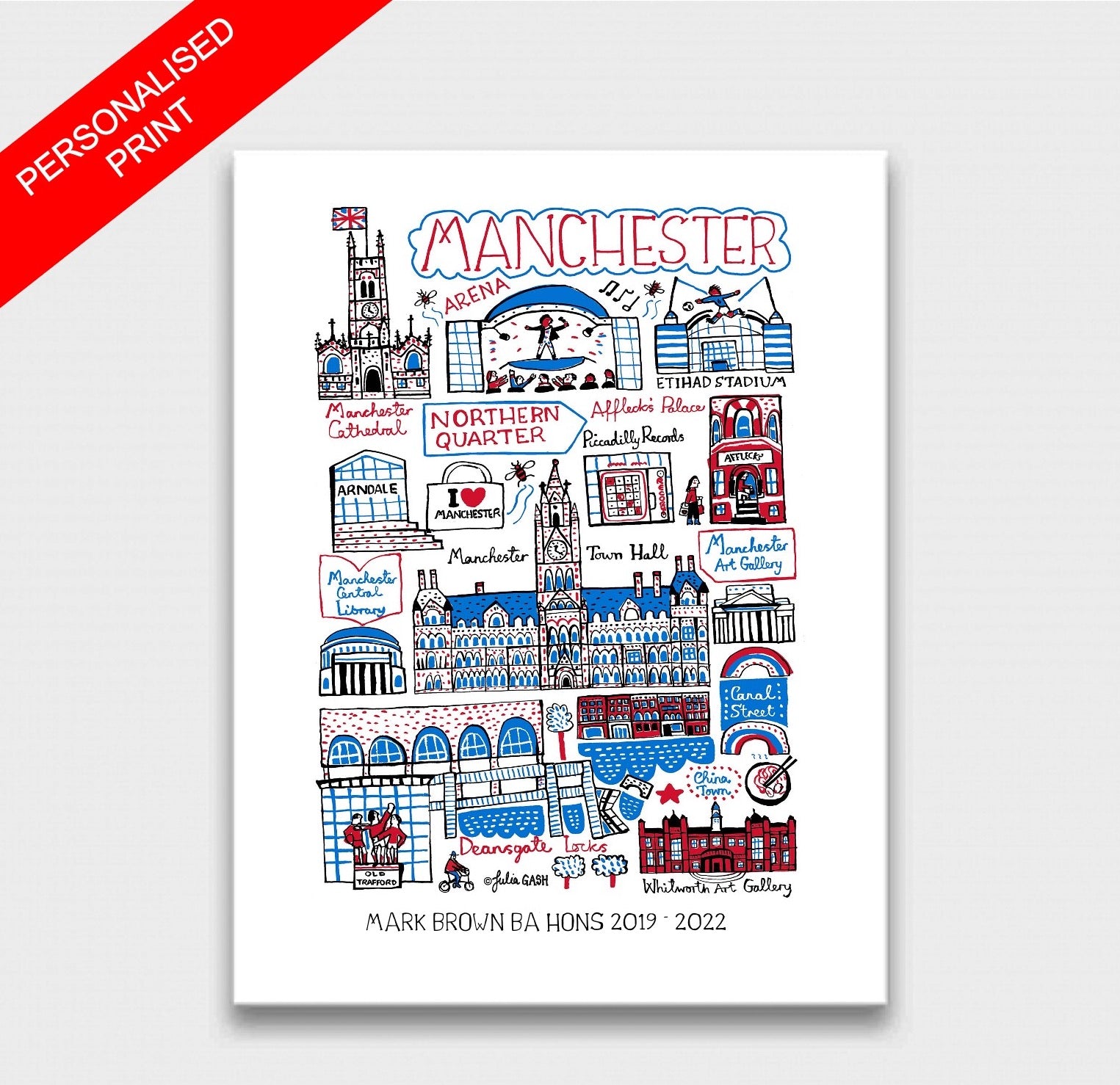 Manchester Art Print - Julia Gash