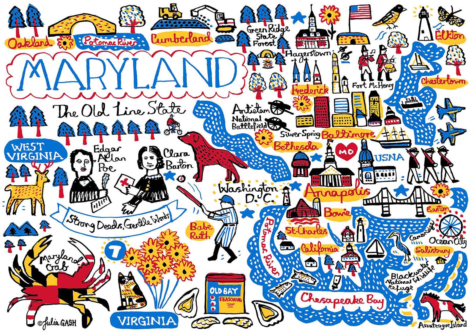 Maryland Postcard - Julia Gash