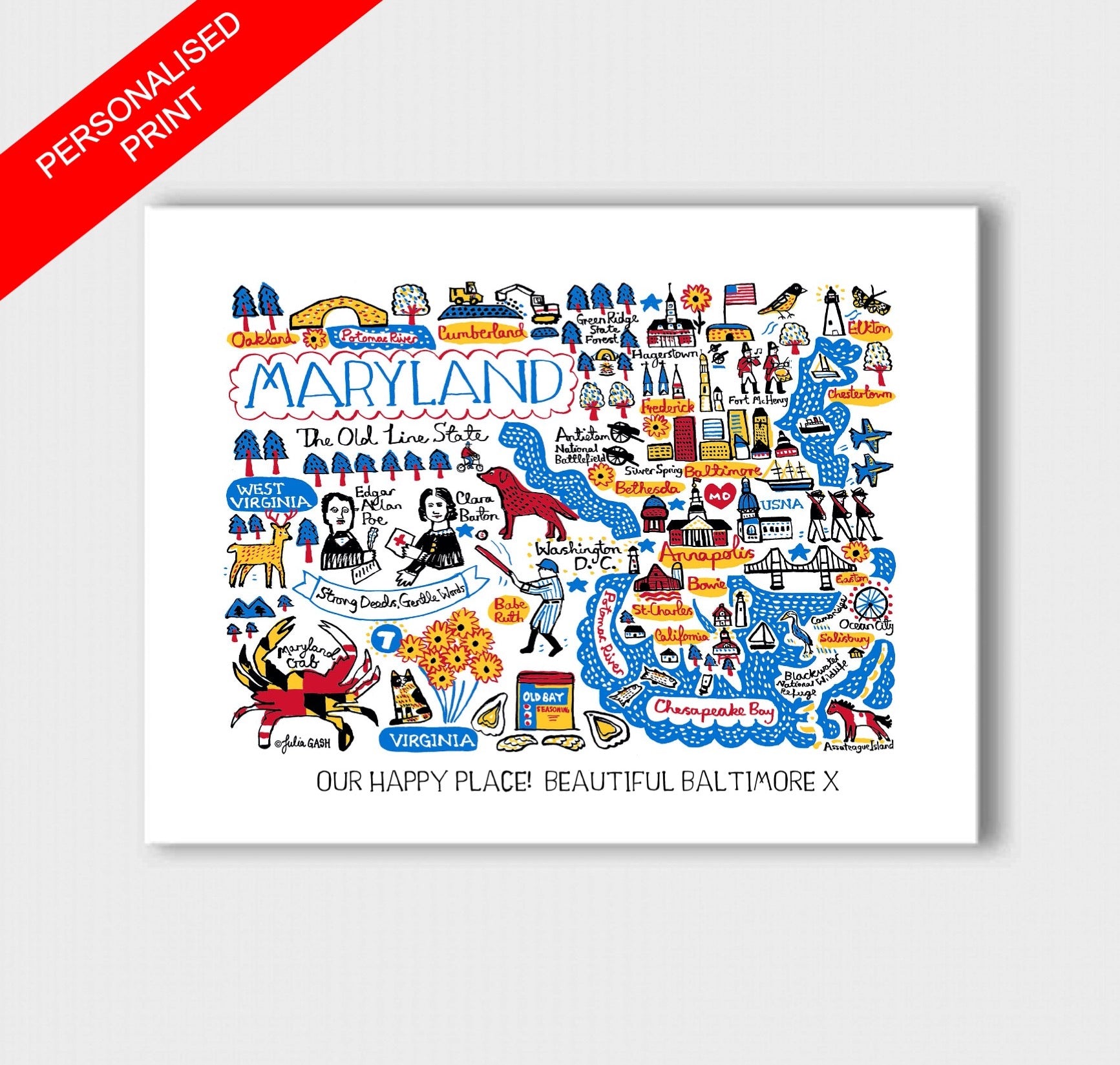 Maryland Art Print - Julia Gash