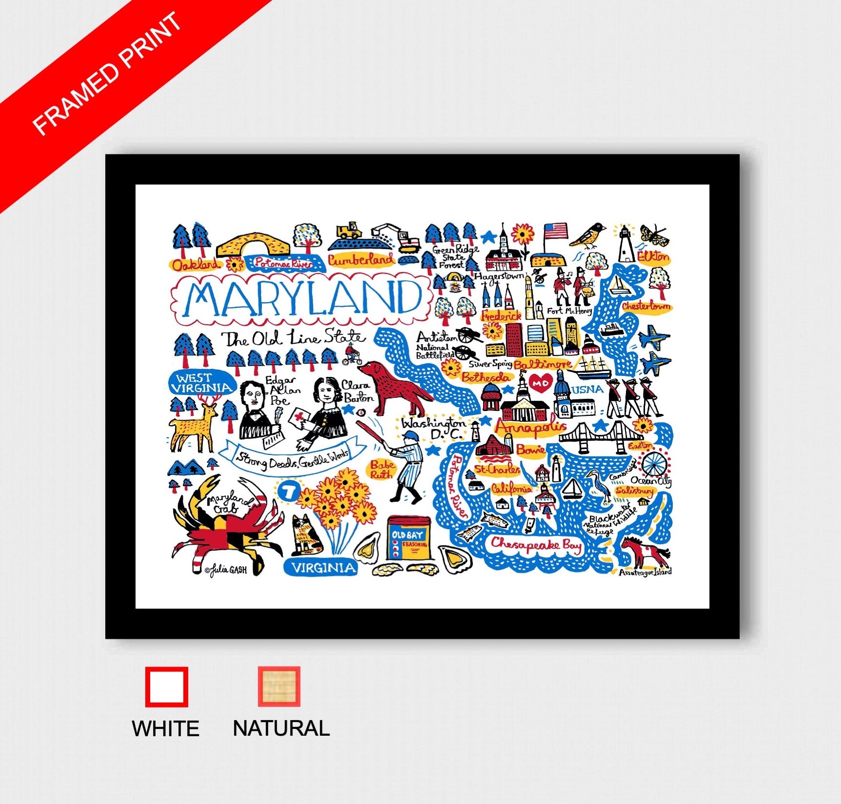 Maryland Art Print - Julia Gash