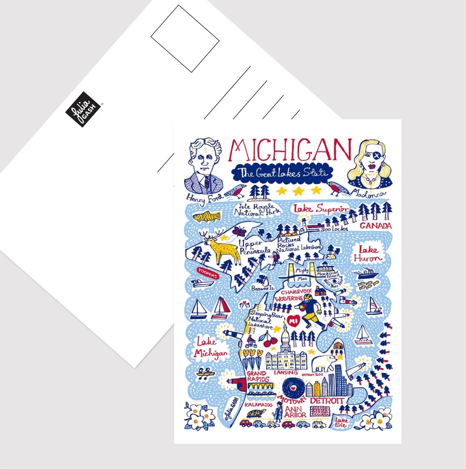 Michigan Postcard - Julia Gash