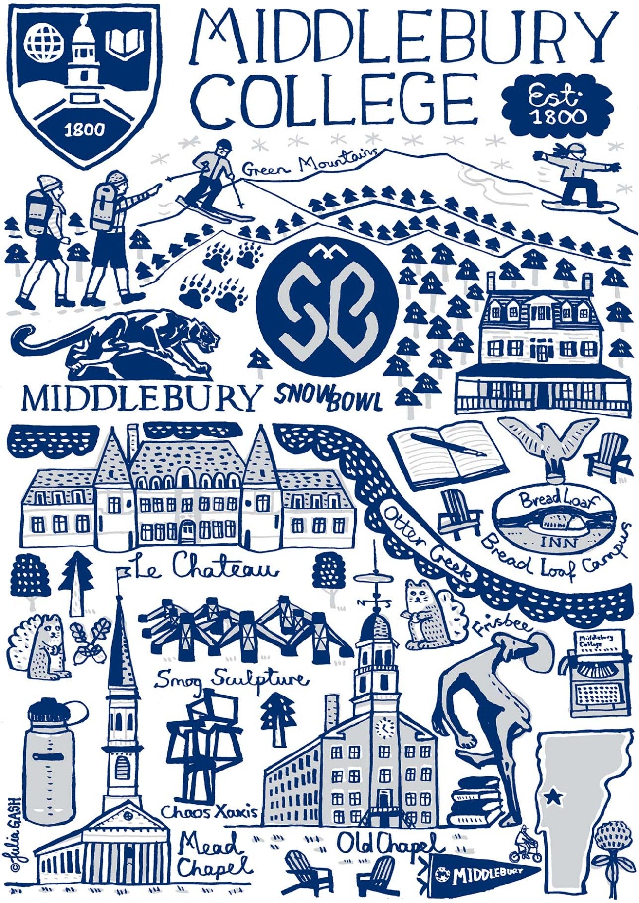 Middlebury College by Julia Gash