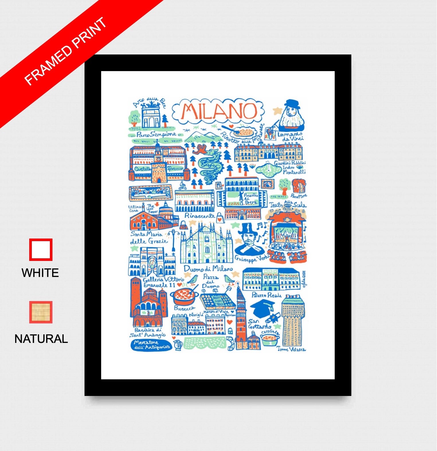 Milano Art Print by Julia Gash