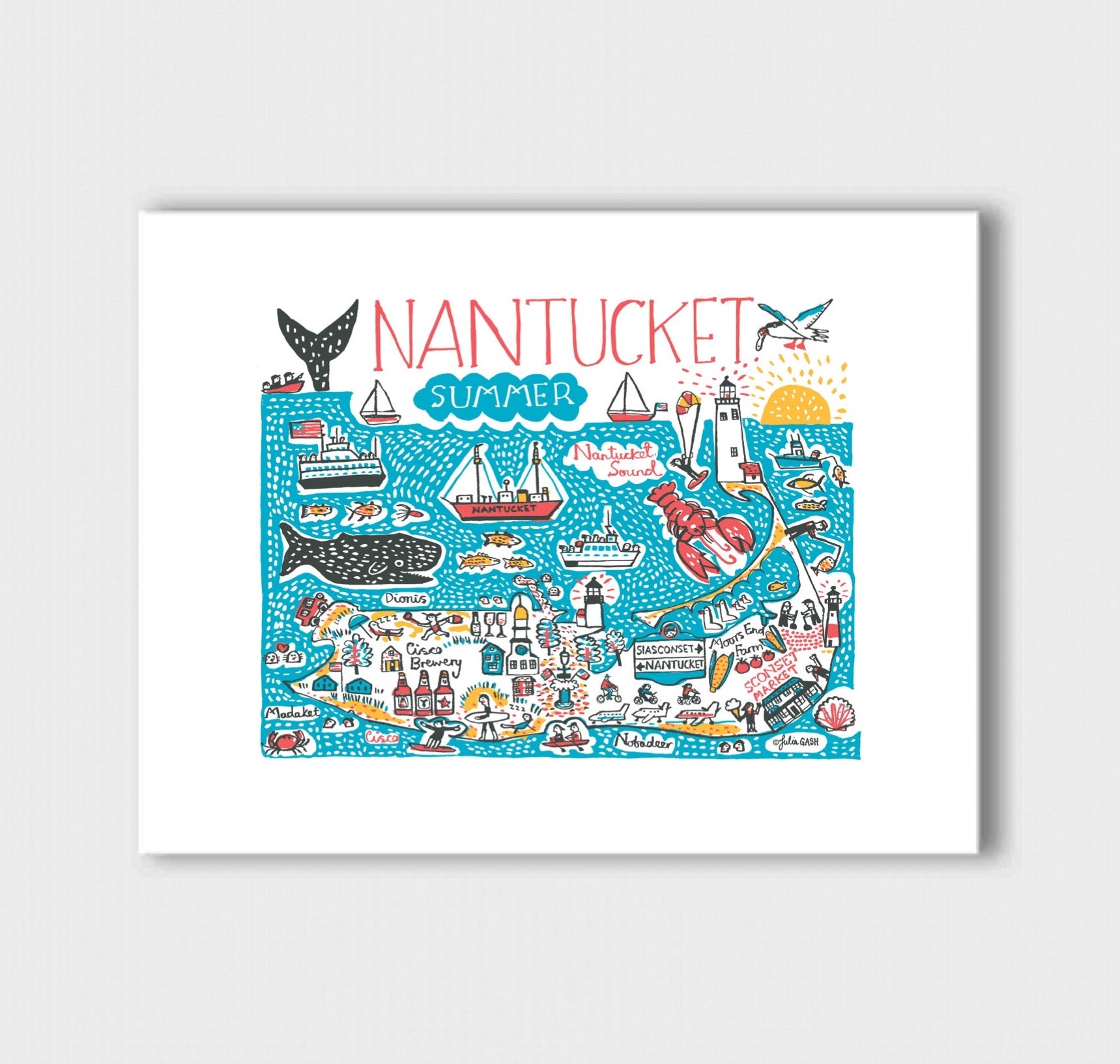 Nantucket Art Print - Julia Gash