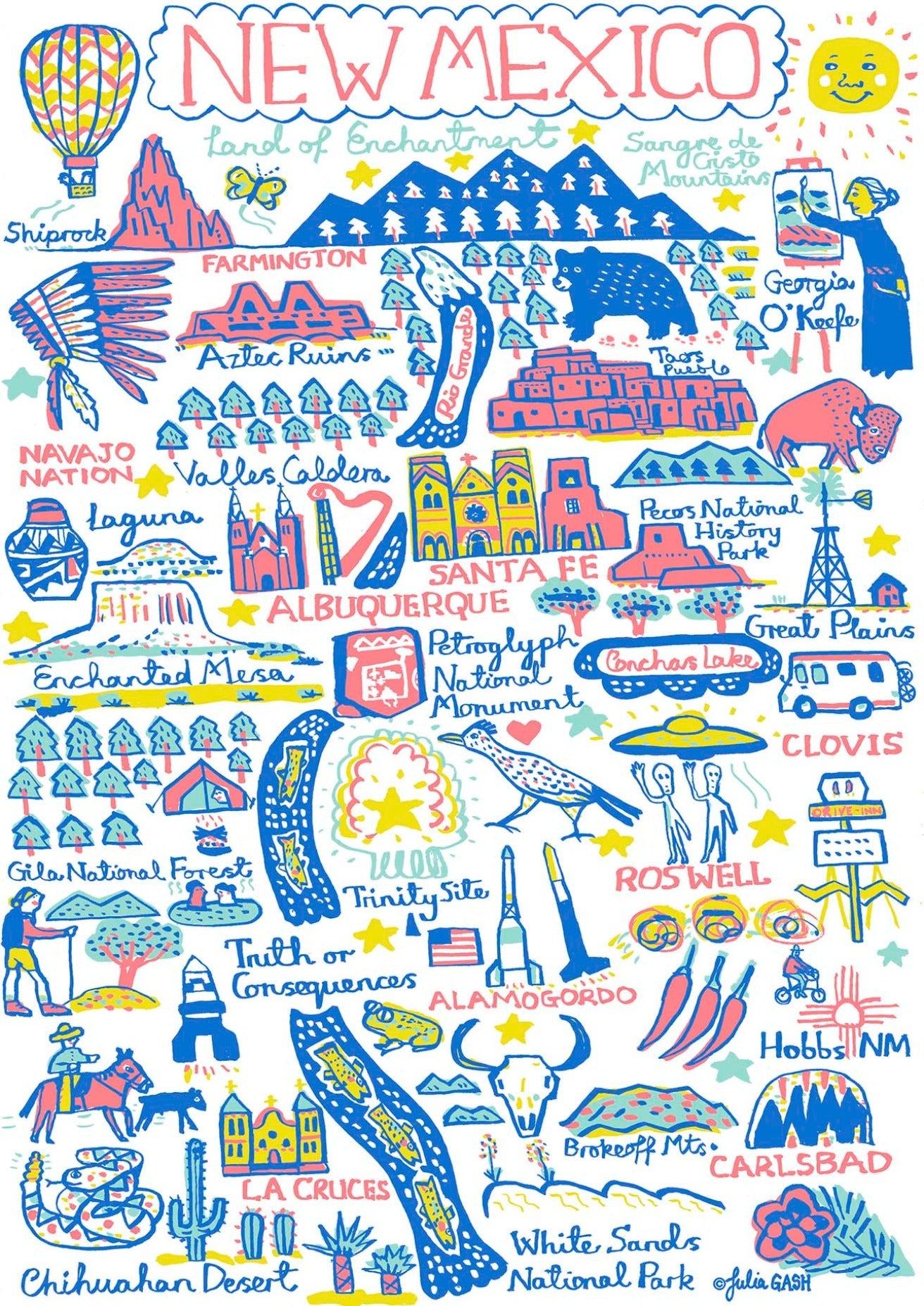 New Mexico Postcard - Julia Gash