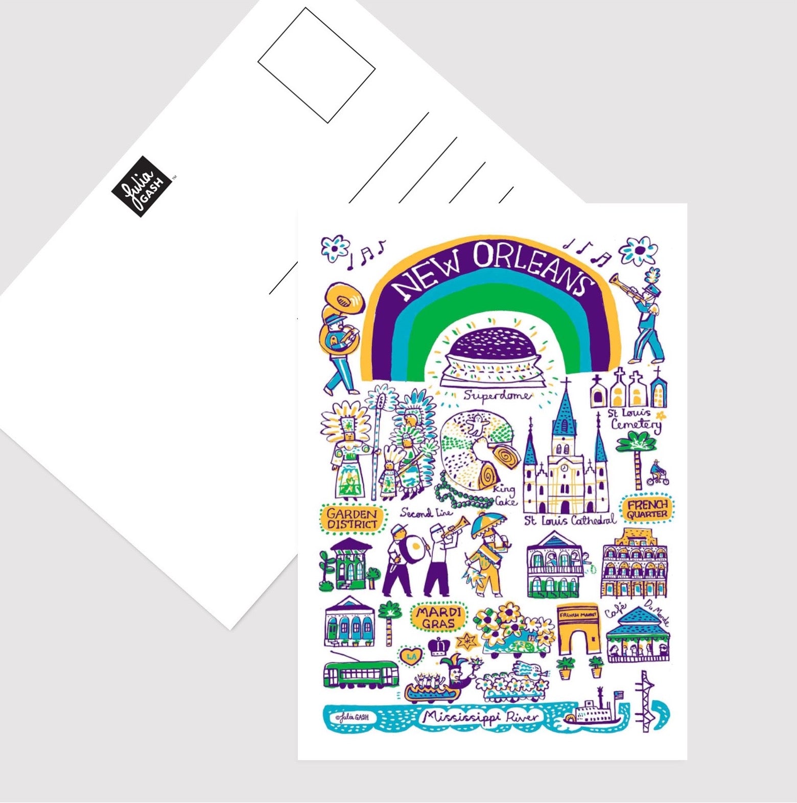 New Orleans Postcard - Julia Gash