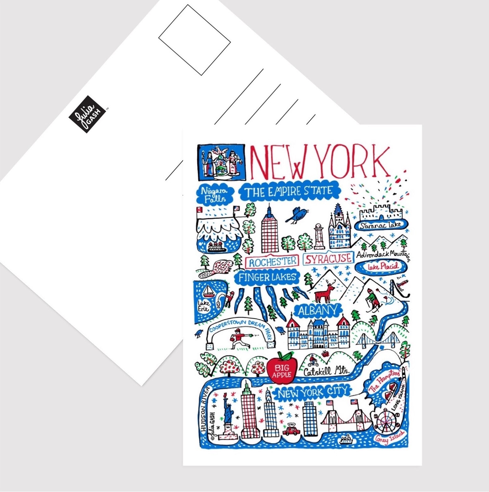 New York State Postcard - Julia Gash