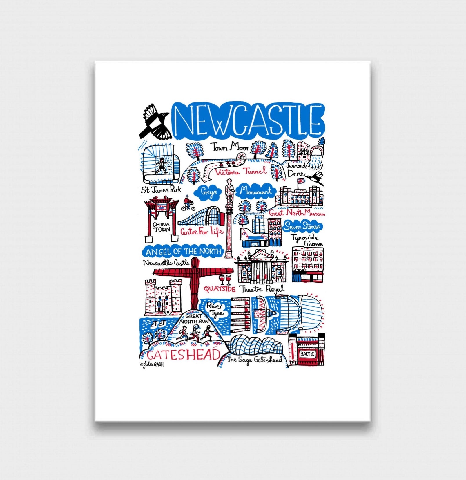 Newcastle Art Print - Julia Gash