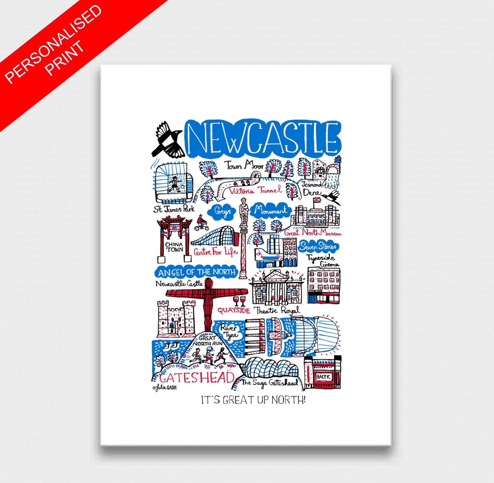 Newcastle Art Print - Julia Gash