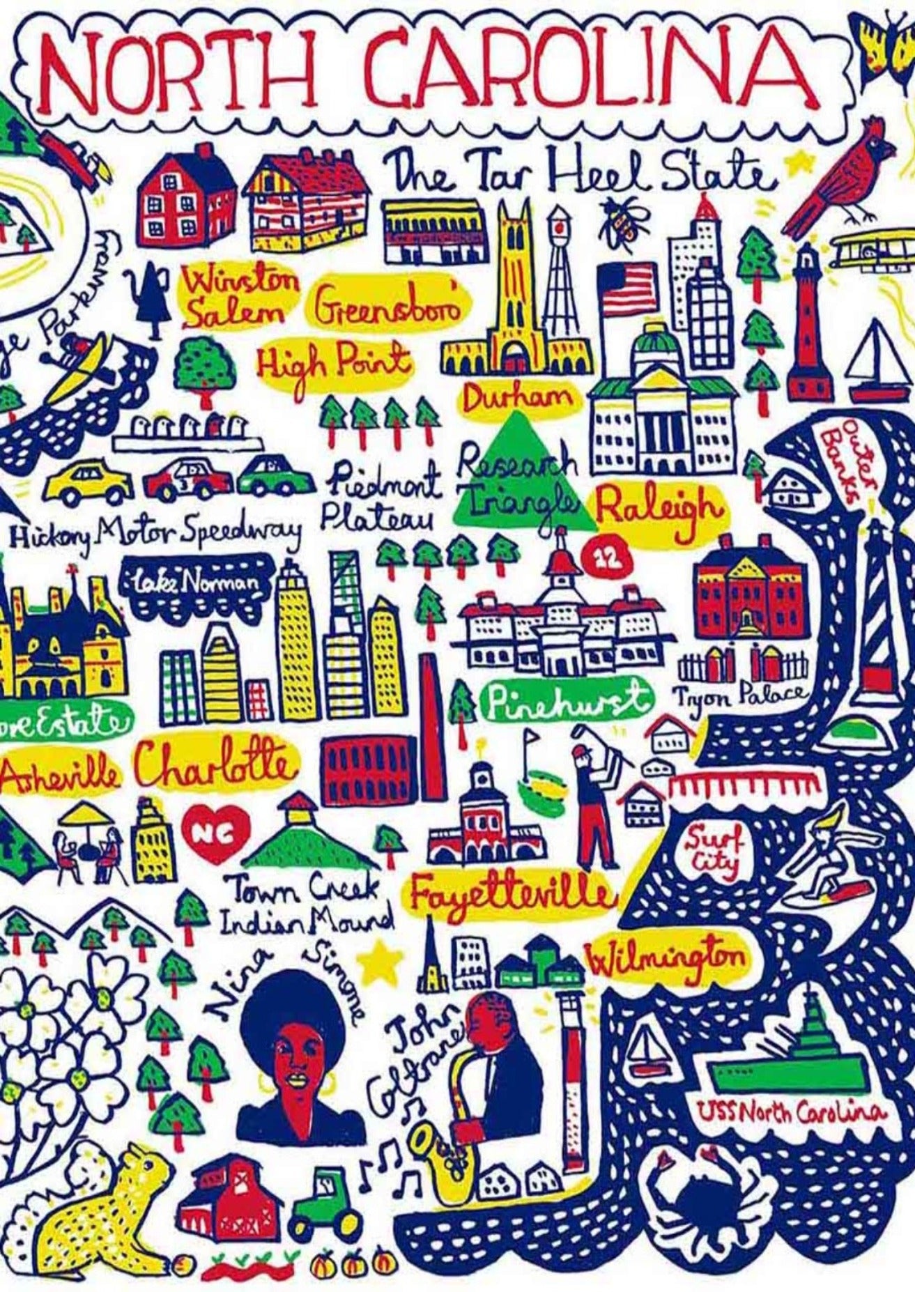 North Carolina Postcard - Julia Gash