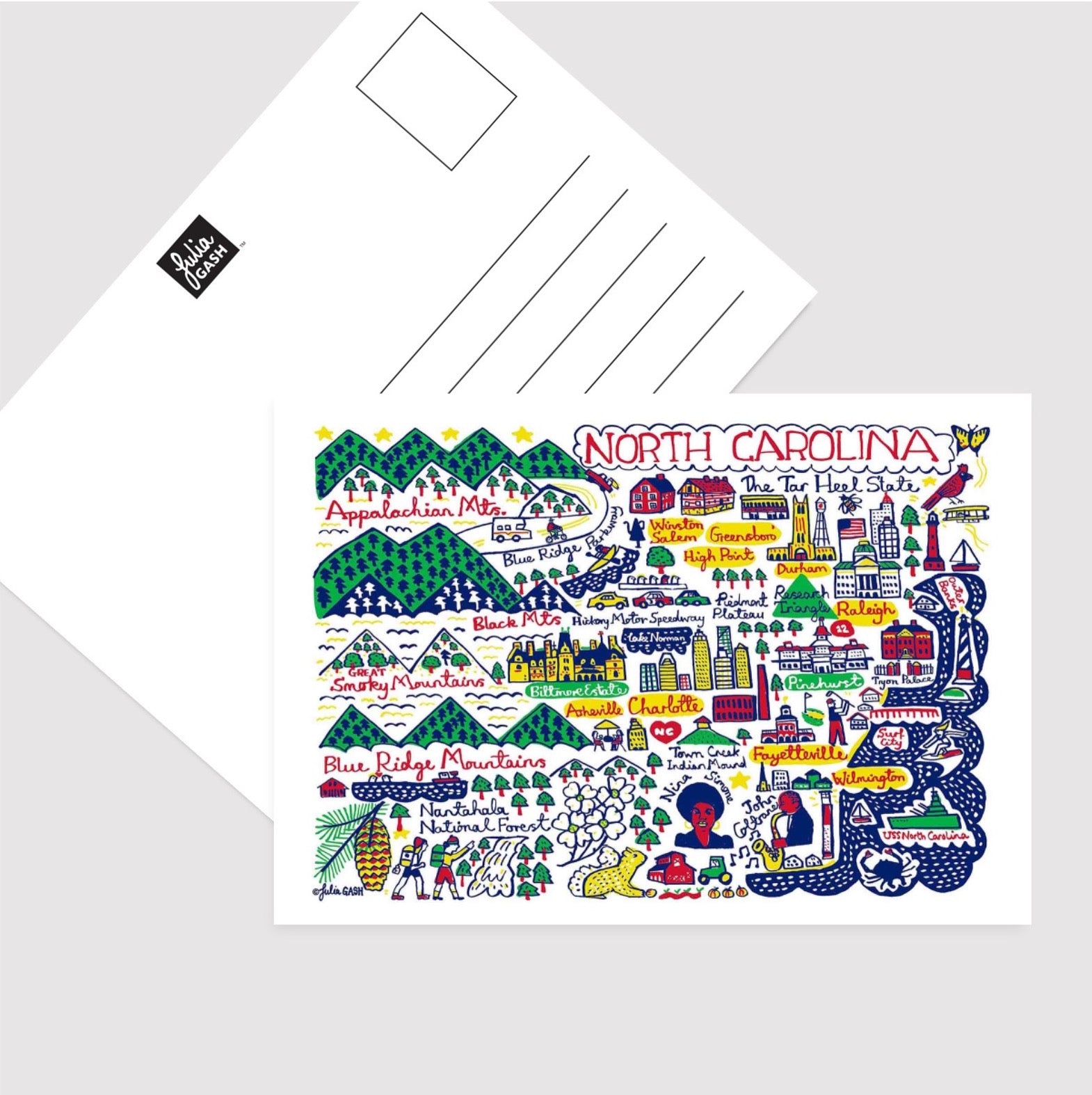 North Carolina Postcard - Julia Gash