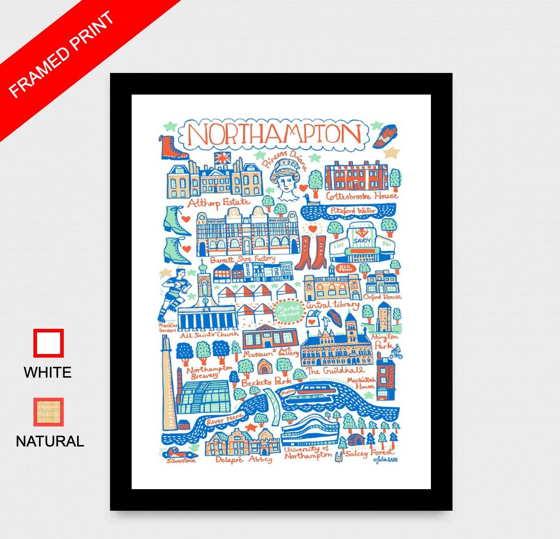 Northampton - Art Print by Julia Gash