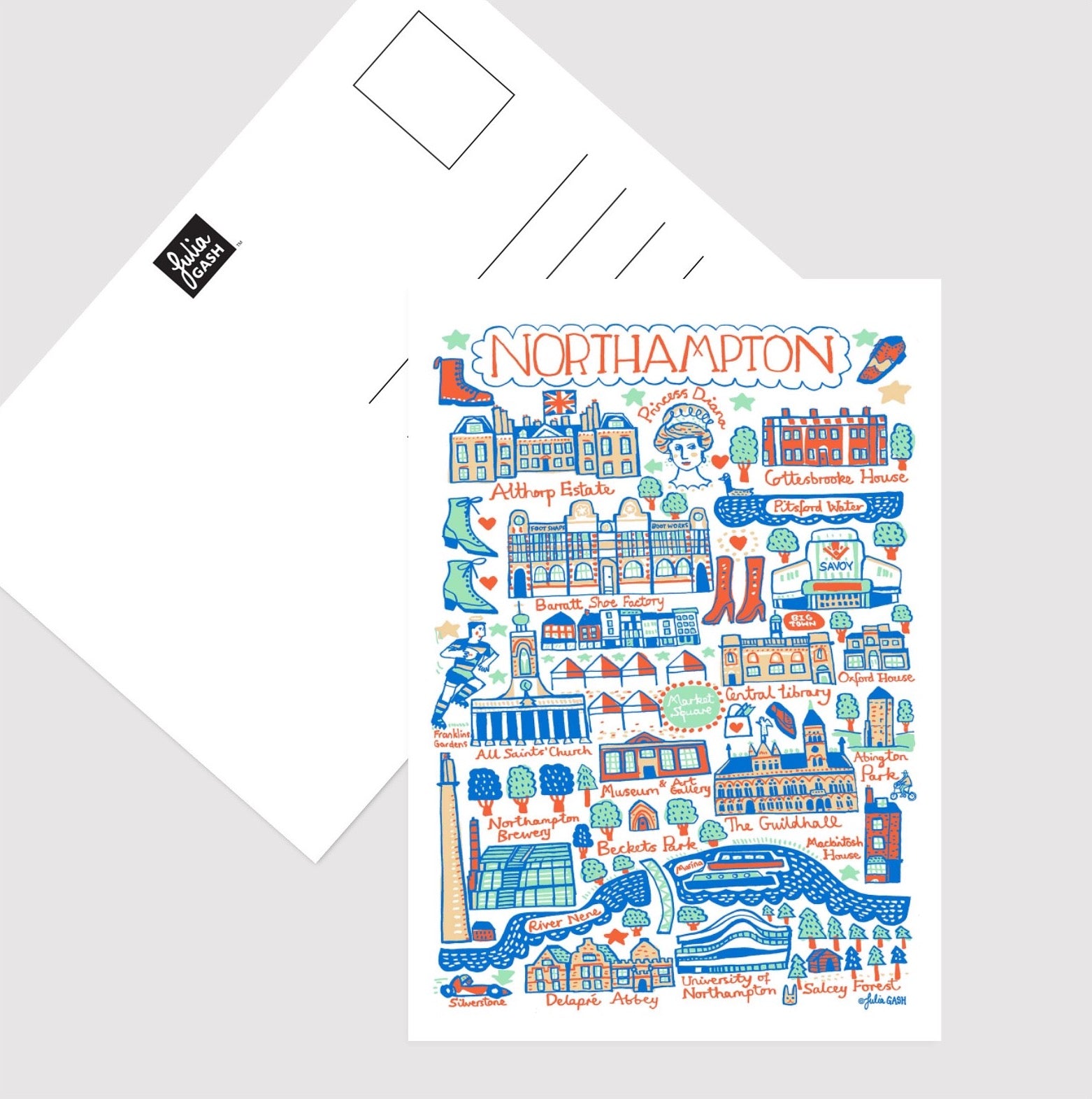 Northampton Postcard - Julia Gash